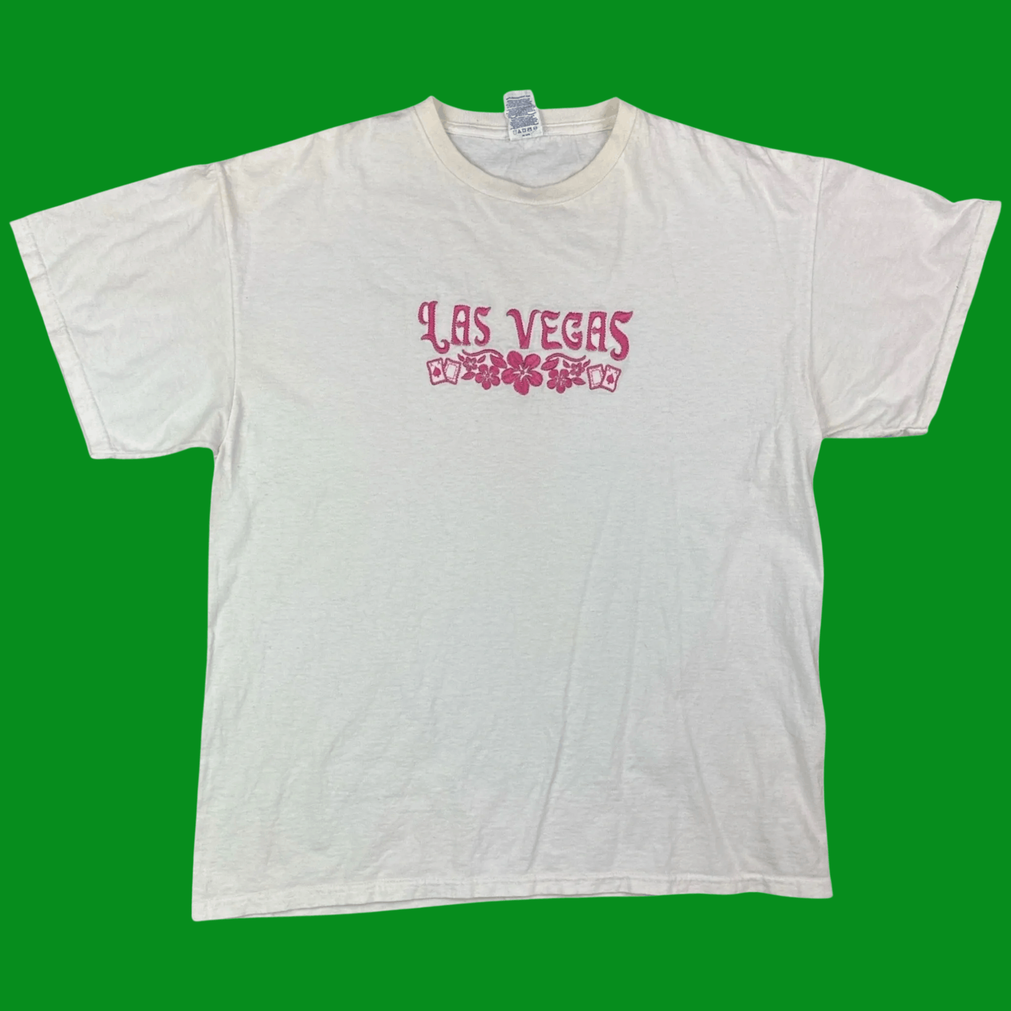 Vintage VTG 90s Las Vegas Embroidered Graphic Tee Size US L / EU 52-54 / 3 - 1 Thumbnail