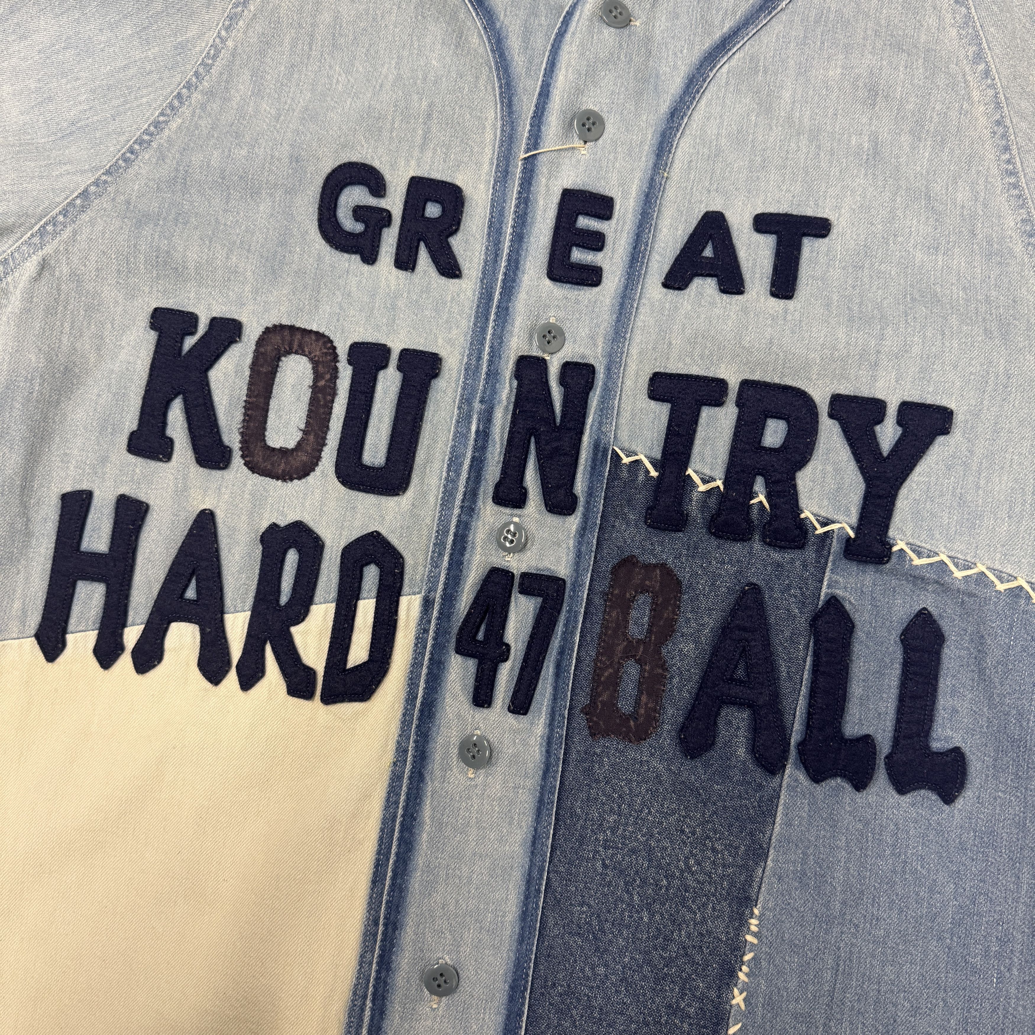 Kapital Kapital Great Kountry Embroidered Shirt In Blue RRP £650 Size US M / EU 48-50 / 2 - 3 Thumbnail