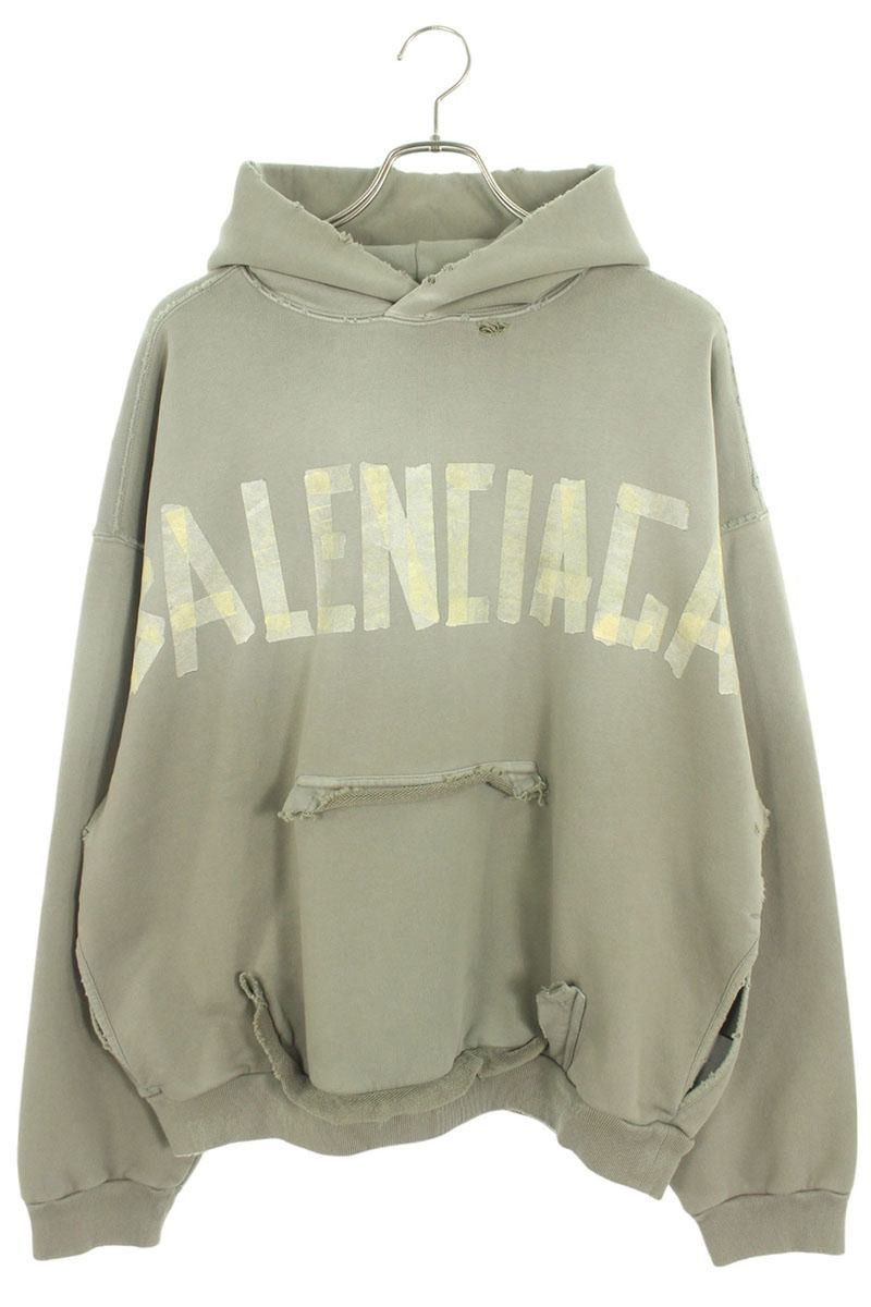 Balenciaga Balenciaga Tape Logo Hoodie Size S | Grailed