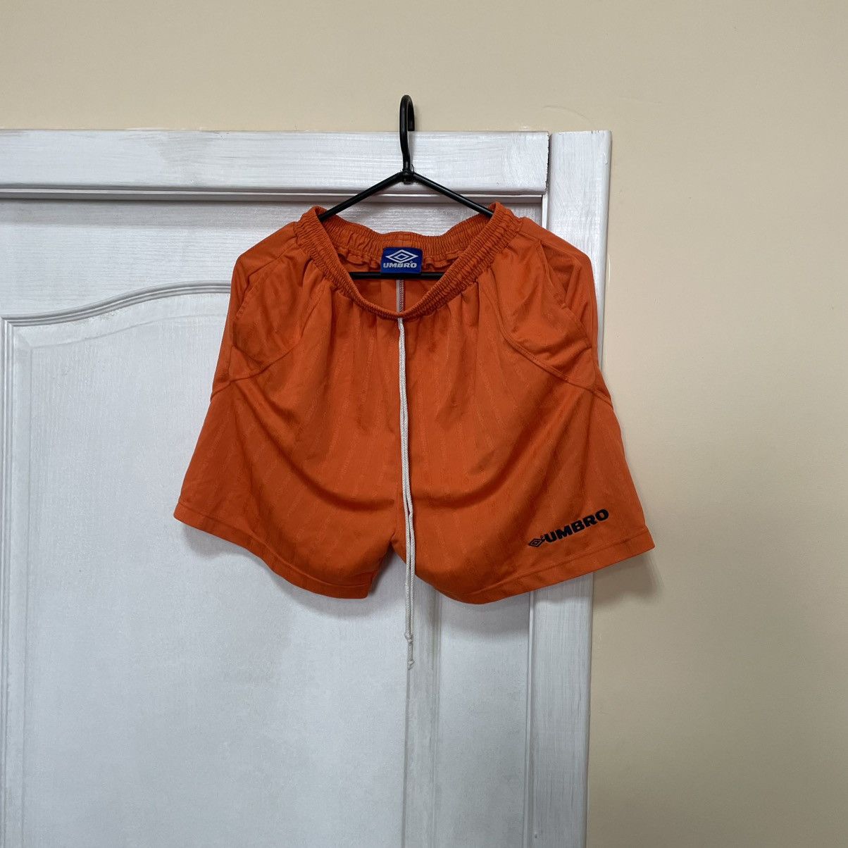 Umbro × Vintage 90s UMBRO SHORTS orange sportswear training olympic Size US 32 / EU 48 - 1 Thumbnail