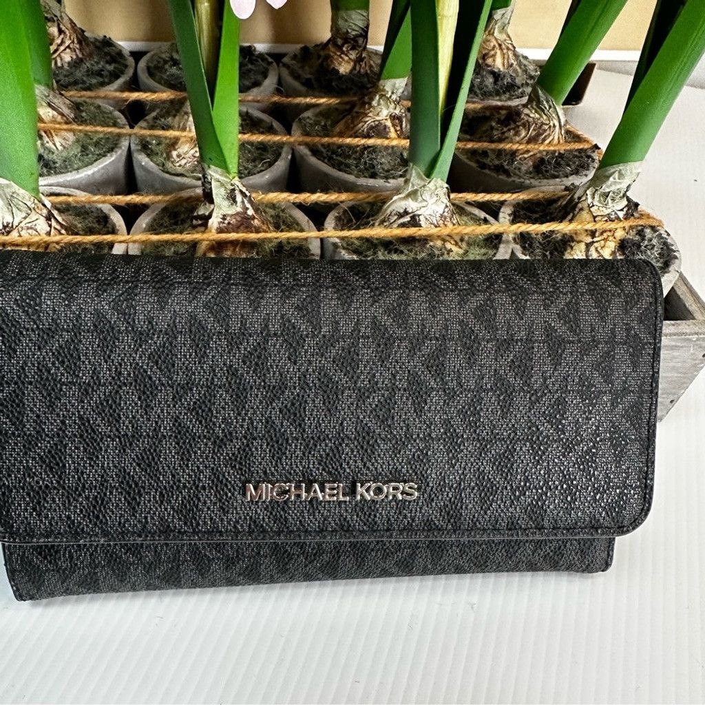 Michael Kors Michael Kors BN Trifold Wallet Black Size ONE SIZE - 2 Thumbnail