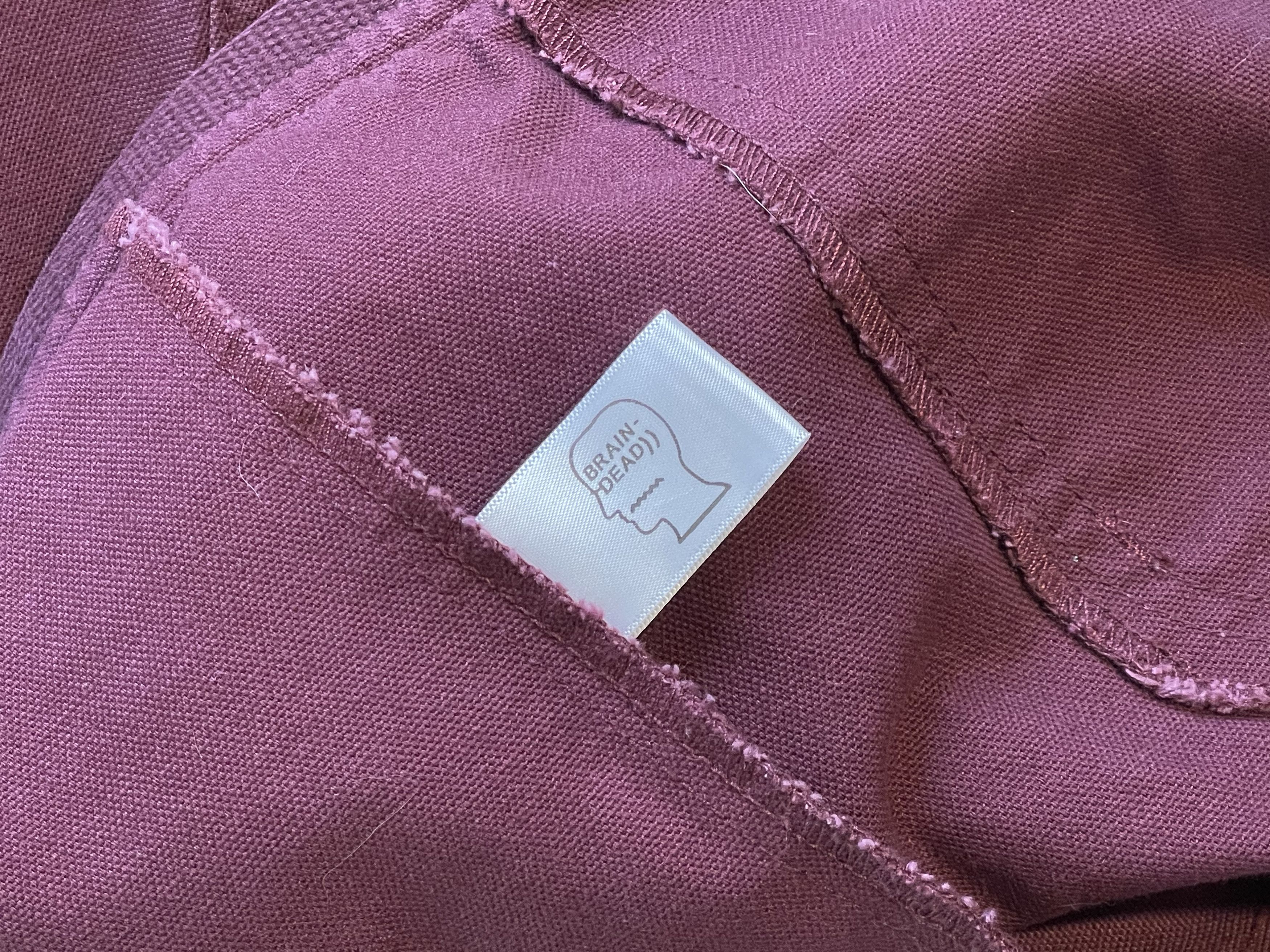 Brain Dead WASHED HARD WARE / SOFT WEAR CARPENTER PANT - PLUM Size US 32 / EU 48 - 5 Thumbnail