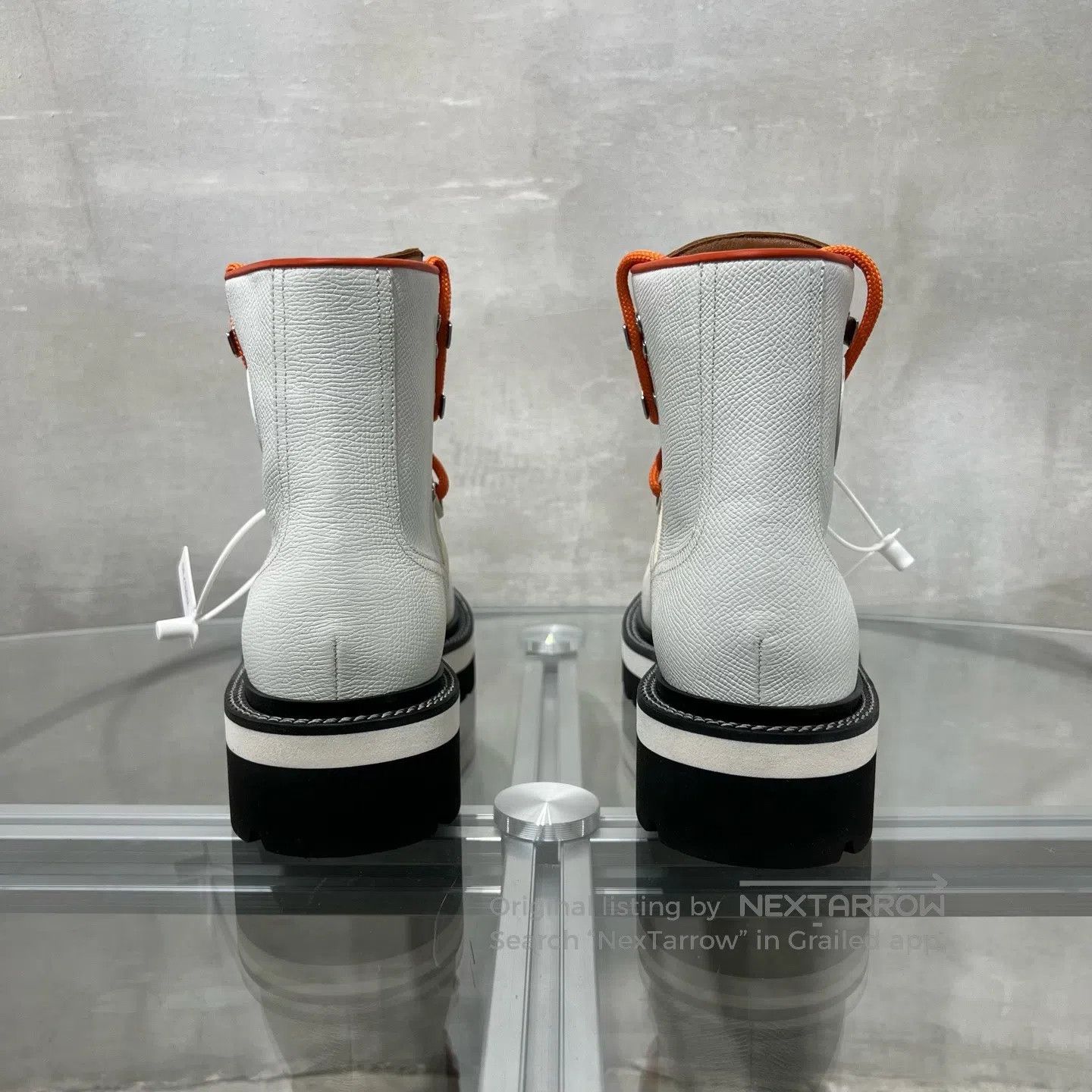 Hermes Hermes Casual mid-calf boots White-orange Size US 5.5 / IT 35.5 - 6 Thumbnail
