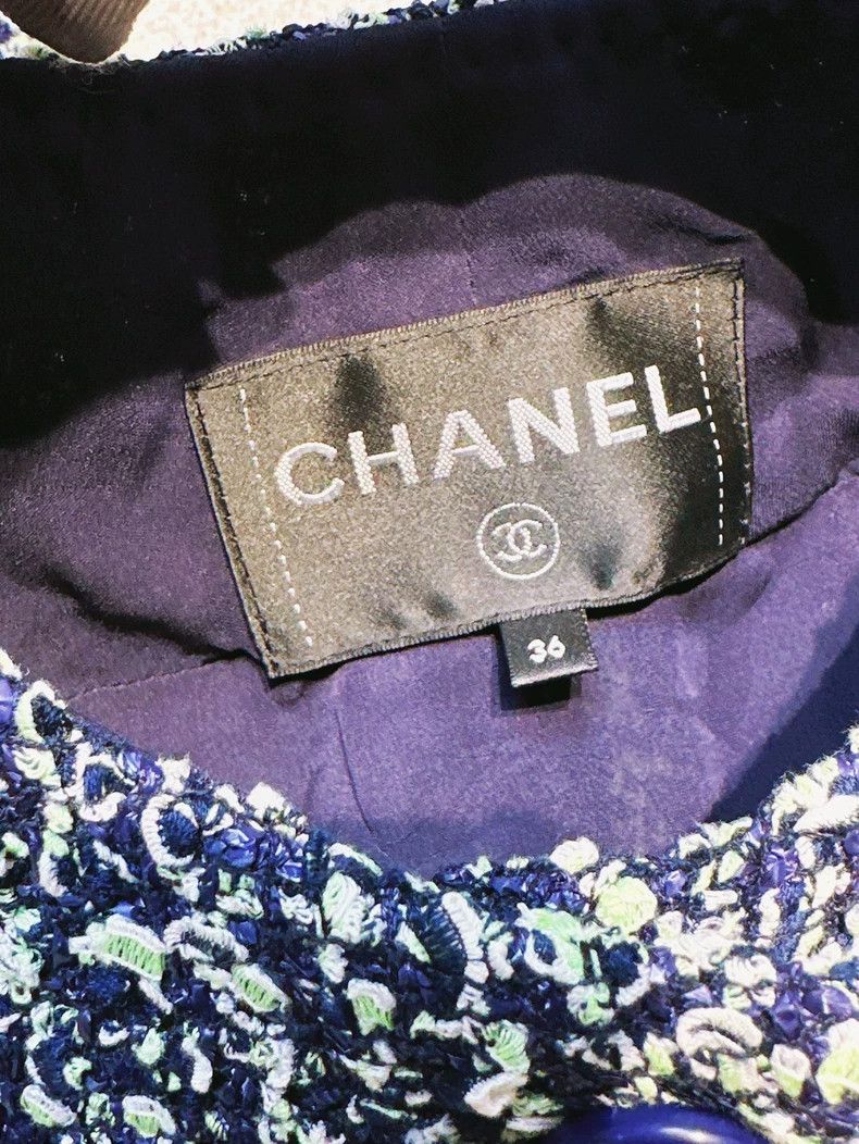 Chanel Chanel 19P Cruise Series Mixed-color Tweed Round-neck Long Size XS / US 0-2 / IT 36-38 - 4 Thumbnail