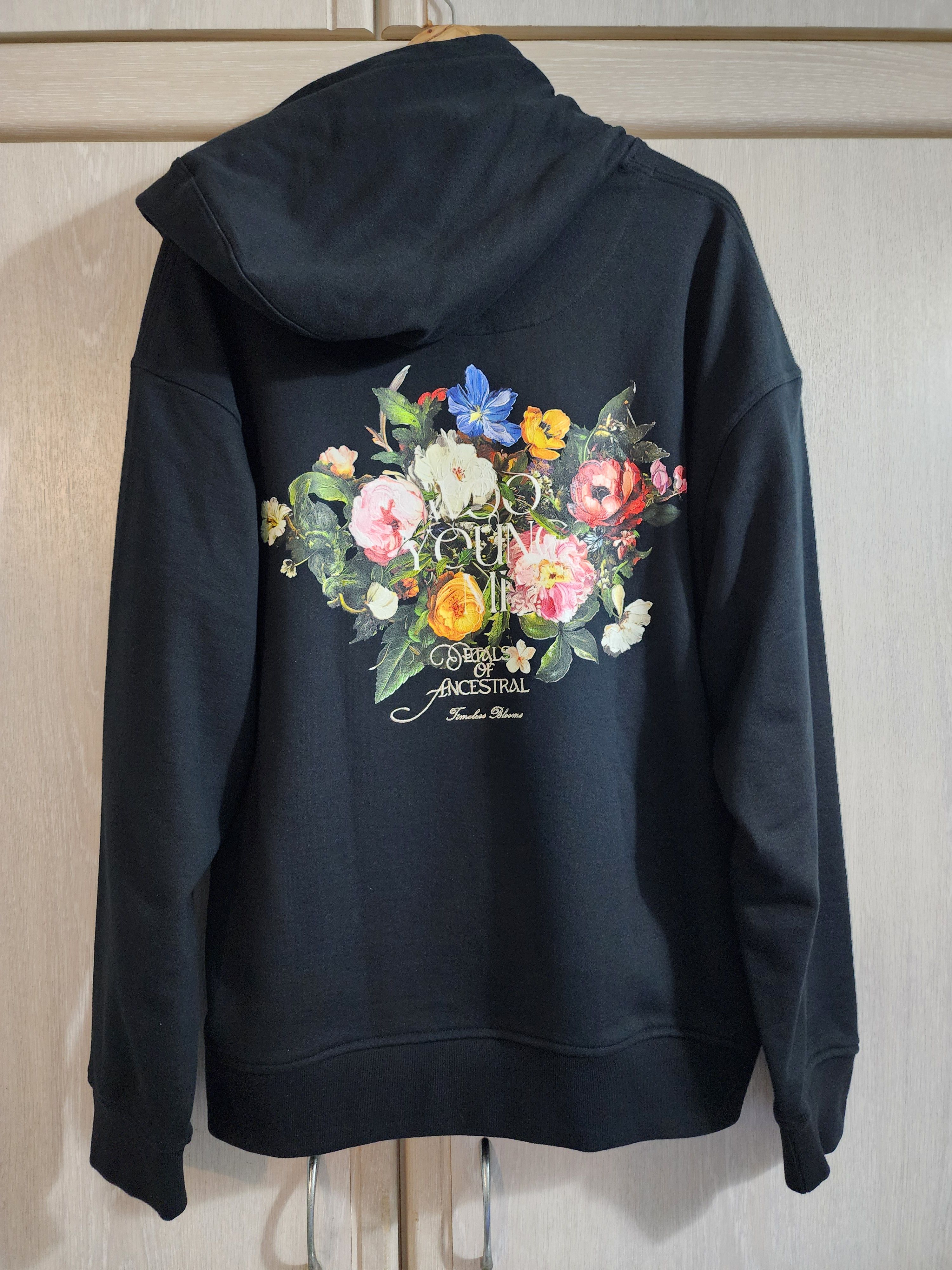 Wooyoungmi Floral Print Logo Hoodie Size US L / EU 52-54 / 3 - 1 Thumbnail