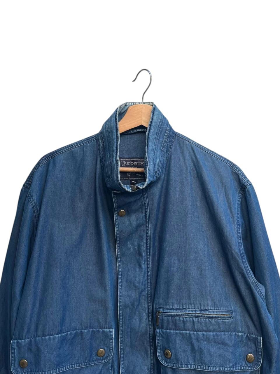Burberry 90’s Burberrys Light Jeans Blouson Swing Top Size US M / EU 48-50 / 2 - 6 Thumbnail