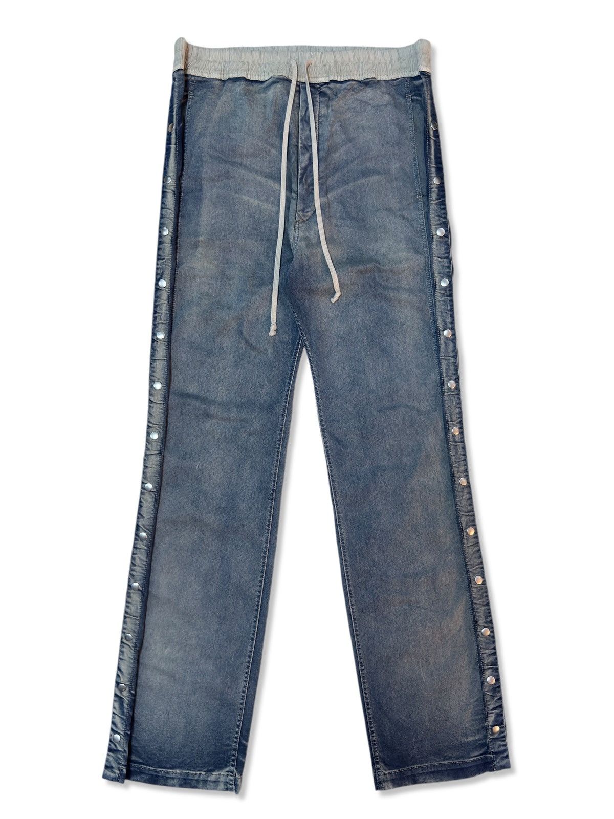 Rick Owens Pusher Hustler Blue Denim Pants | Grailed