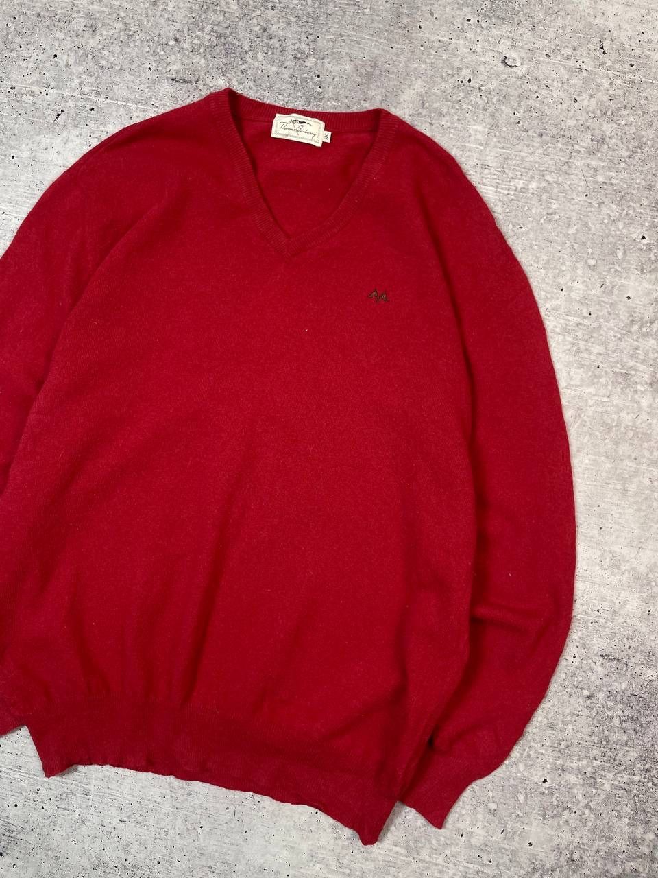 Burberry Vintage Thomas Burberry V Neck Wool Sweater Y2K Size US XXL / EU 58 / 5 - 3 Thumbnail