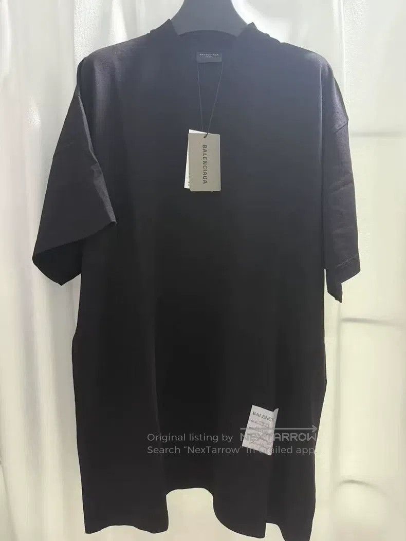 Balenciaga Black Post-it Note Signature Short Sleeve