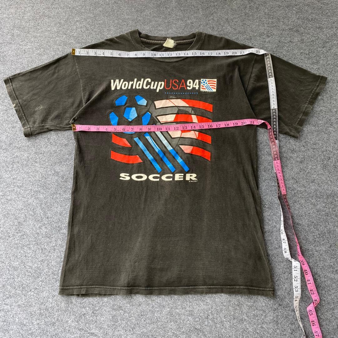 Logo 7 Vintage 90s Worldcup USA 94 Promo Tshirt Size US L / EU 52-54 / 3 - 8 Thumbnail