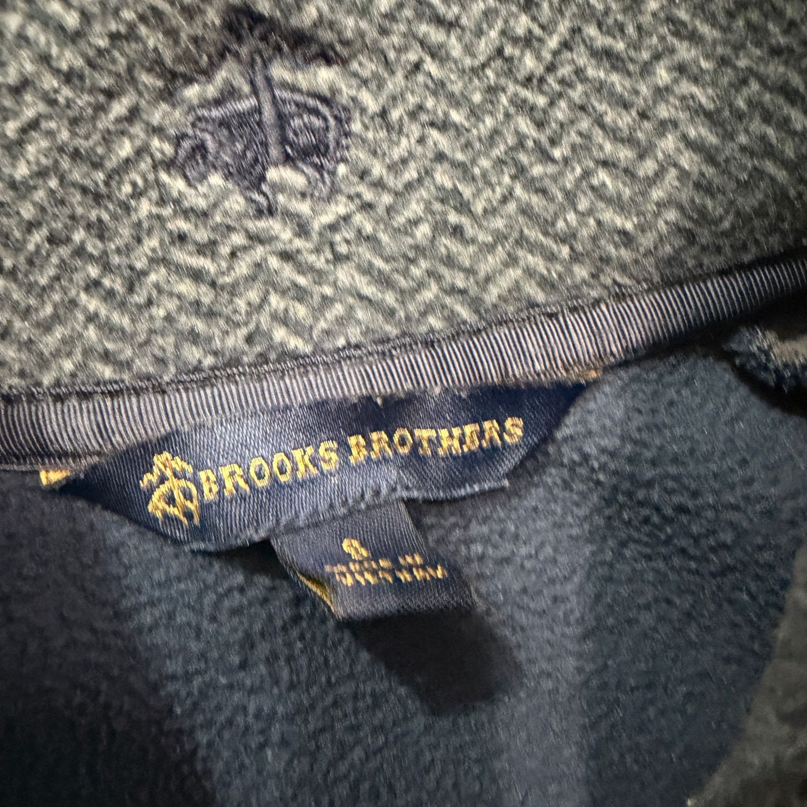 Brooks Brothers Brooks Brother 1/4 Zip Fleece Sweater Men's Small Blue Size US S / EU 44-46 / 1 - 4 Thumbnail