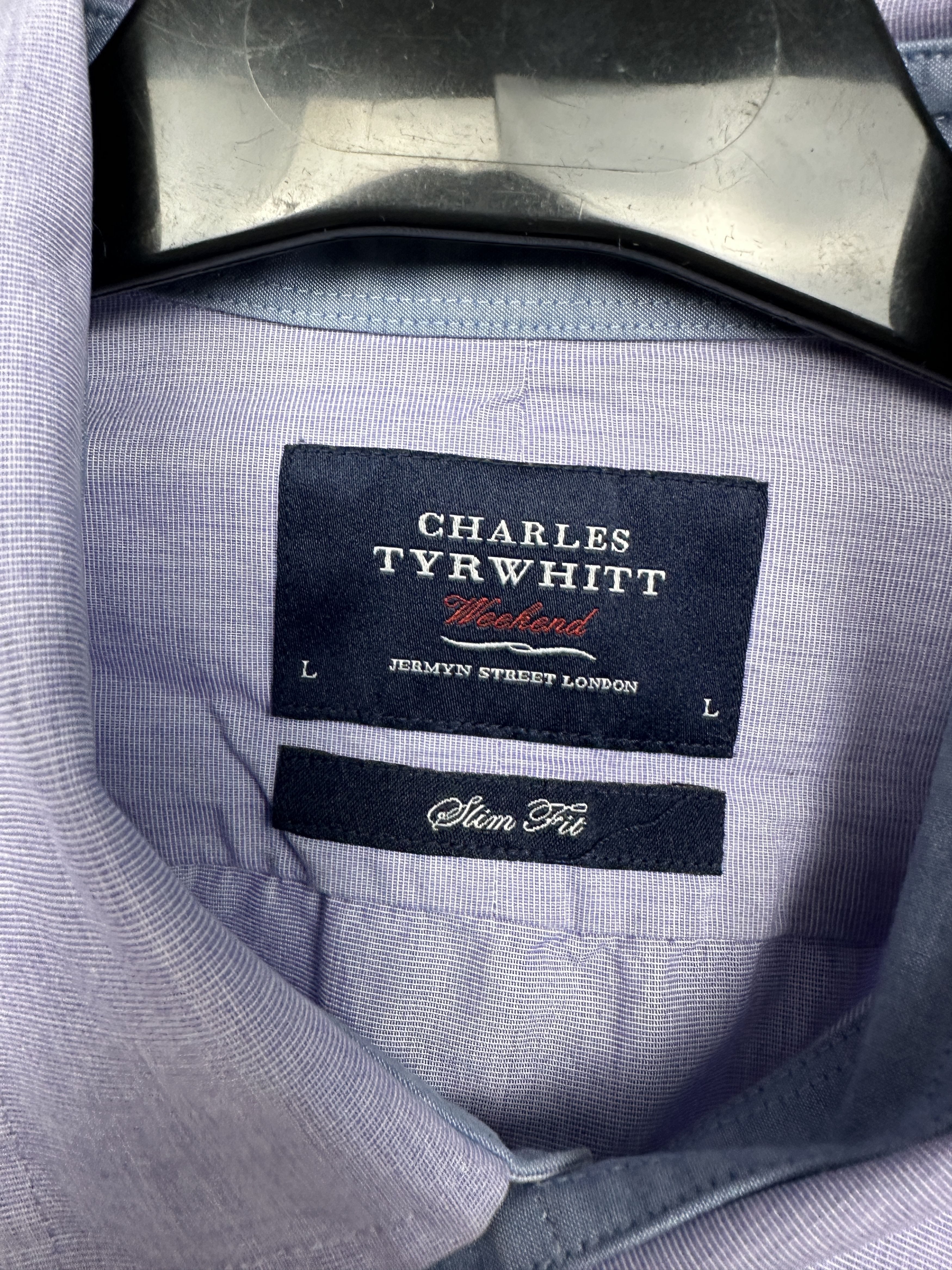 Charles Tyrwhitt Charles Tyrwhitt Mens Long Sleeve Shirt Size US L / EU 52-54 / 3 - 3 Thumbnail