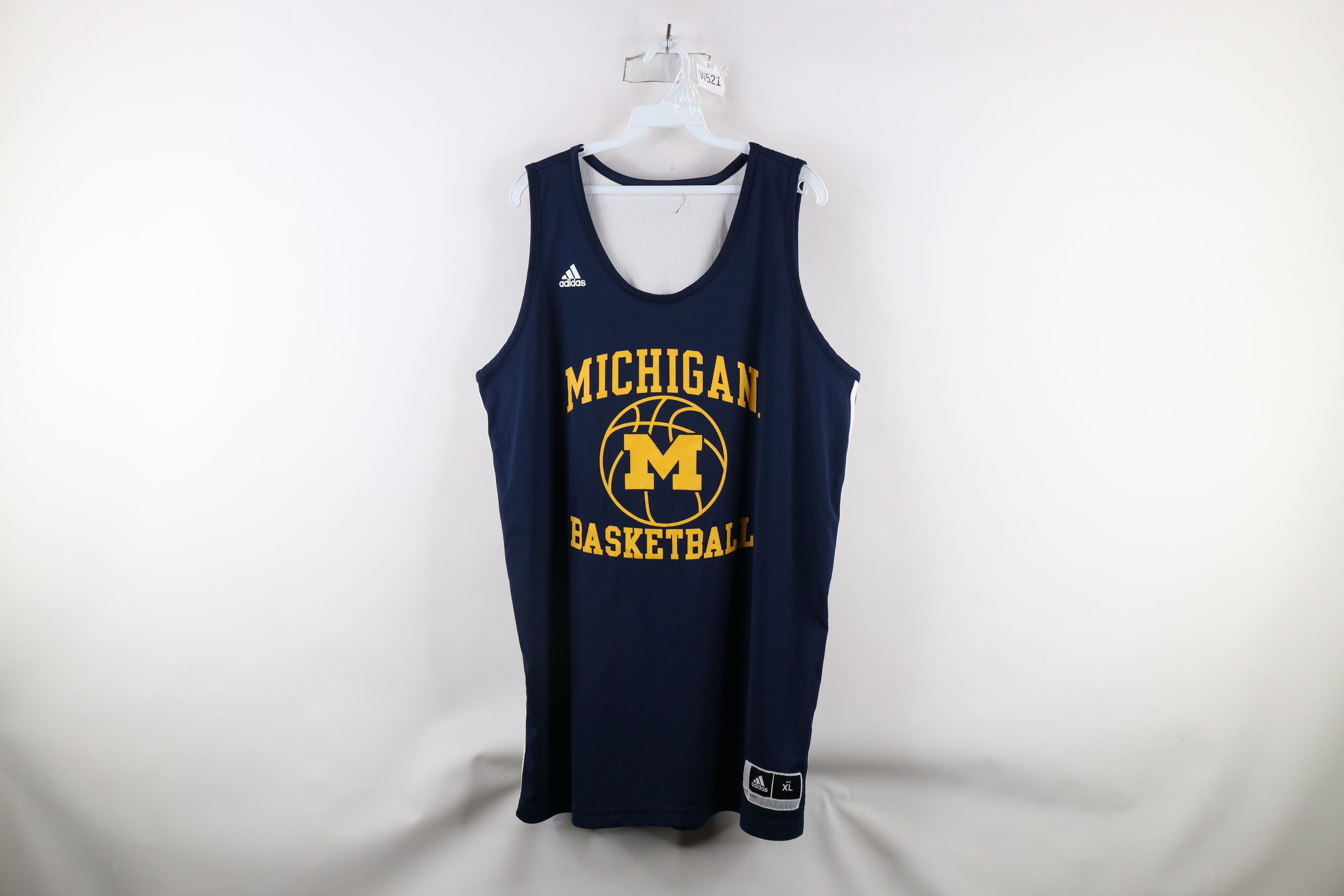 Adidas × Vintage Adidas University of Michigan Basketball Jersey Reversible Size US XL / EU 56 / 4 - 1 Thumbnail