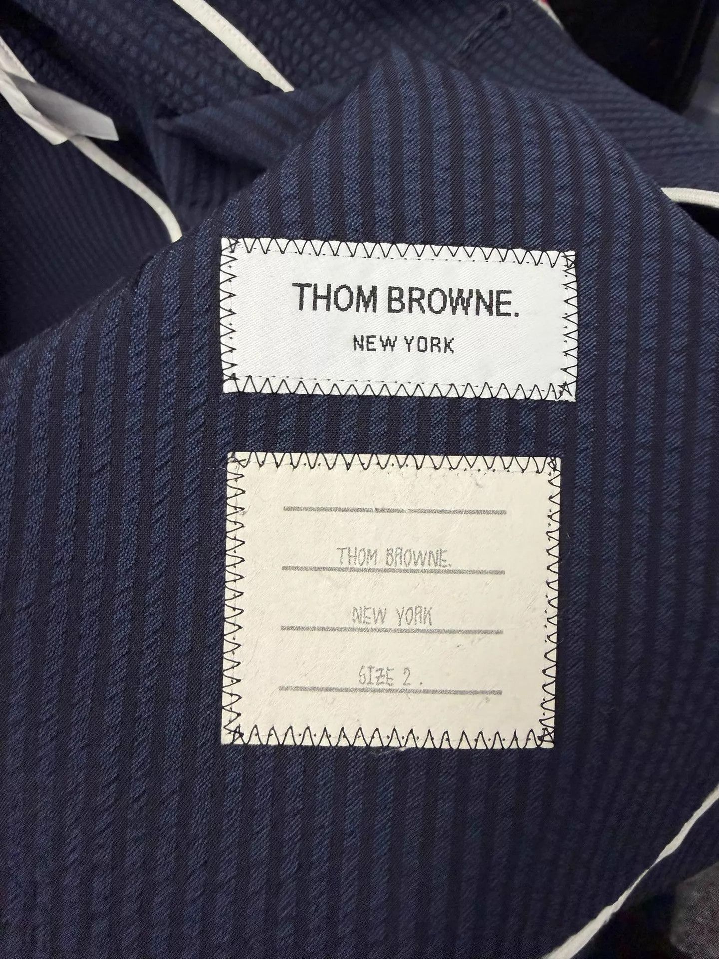 Thom Browne Thom Browne Men's Casual Blazer Navy Tricolor 2 Size US M / EU 48-50 / 2 - 4 Thumbnail