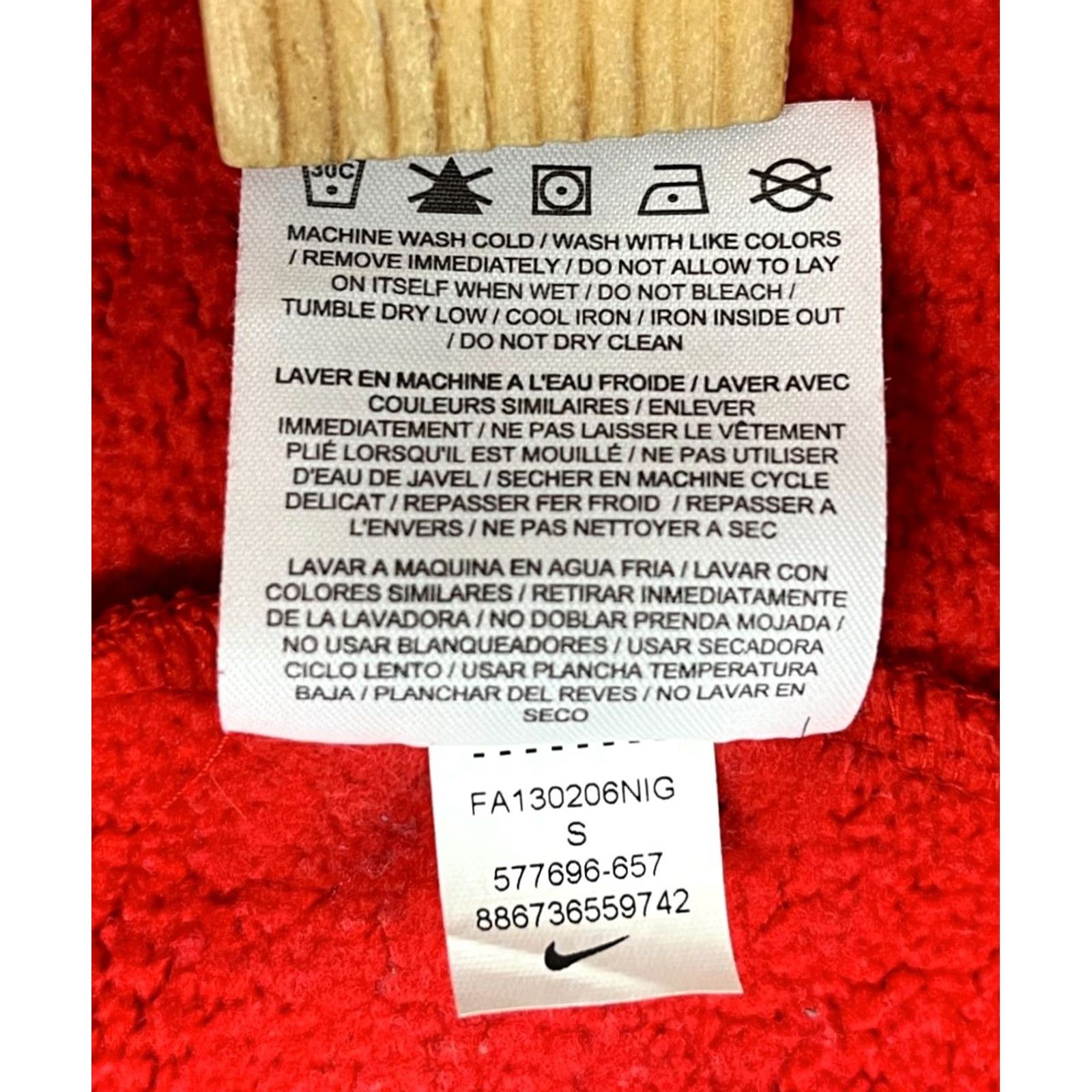 Nike Nike The Athletic Dept. Pullover Hoodie Men's S Red Logo 2013 Sports Outdoor Pockets Hooded Front L/S Fleece Regular Size US S / EU 44-46 / 1 - 7 Thumbnail