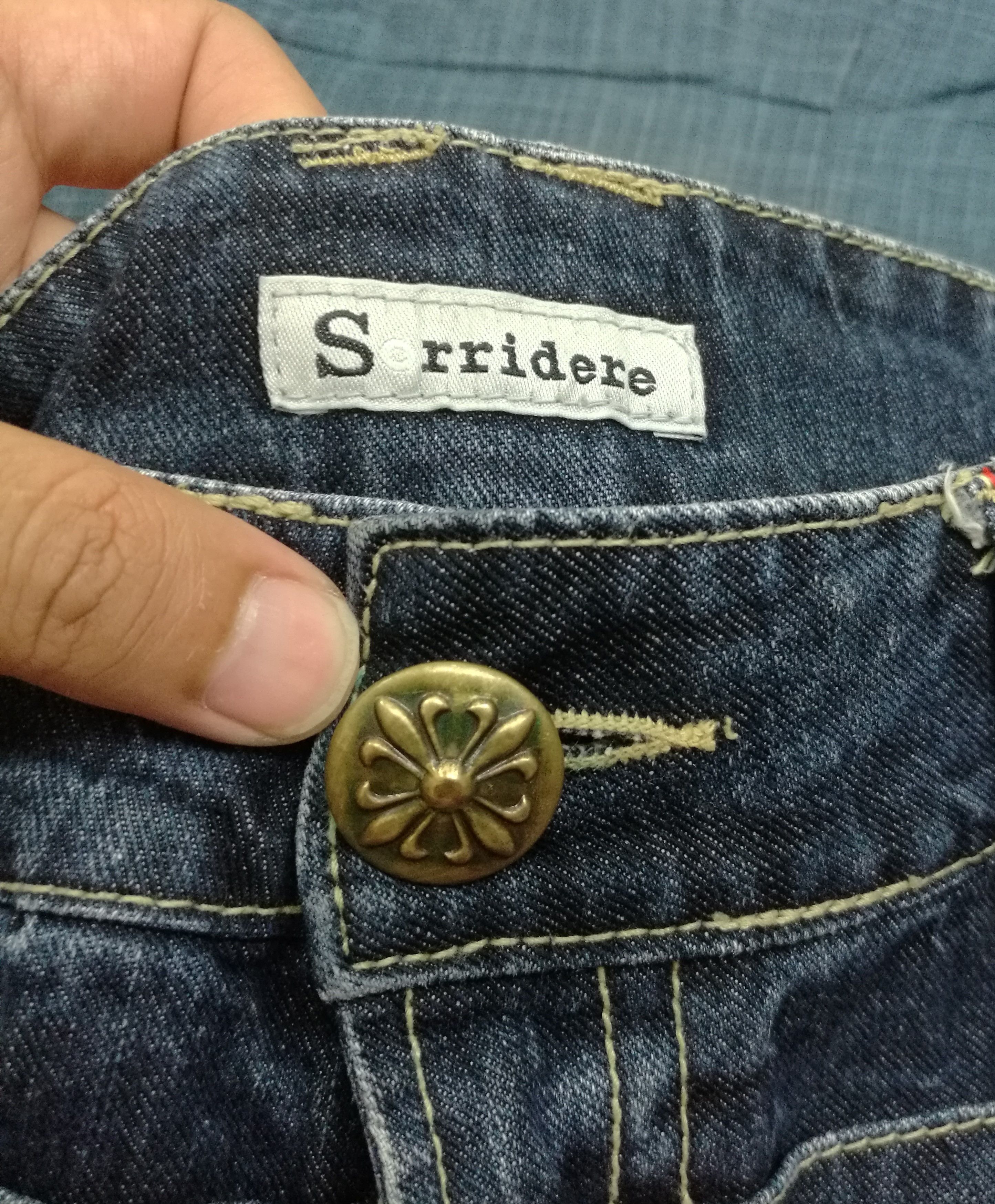 Japanese Brand Vintage Japanese SORRIDERE Double Waist Jeans Size US 31 - 9 Thumbnail