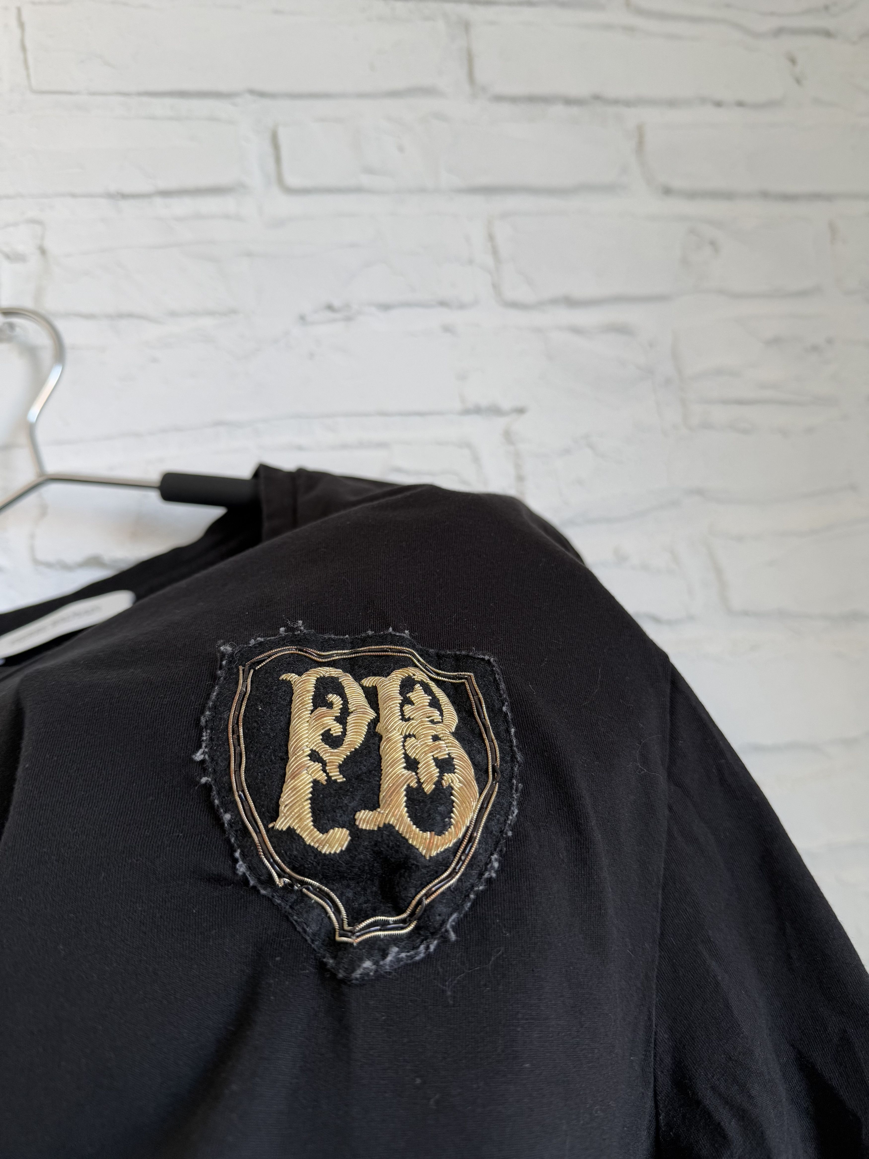 Pierre Balmain Pierre Balmain embroidered logo black t-shirt Size US L / EU 52-54 / 3 - 3 Thumbnail