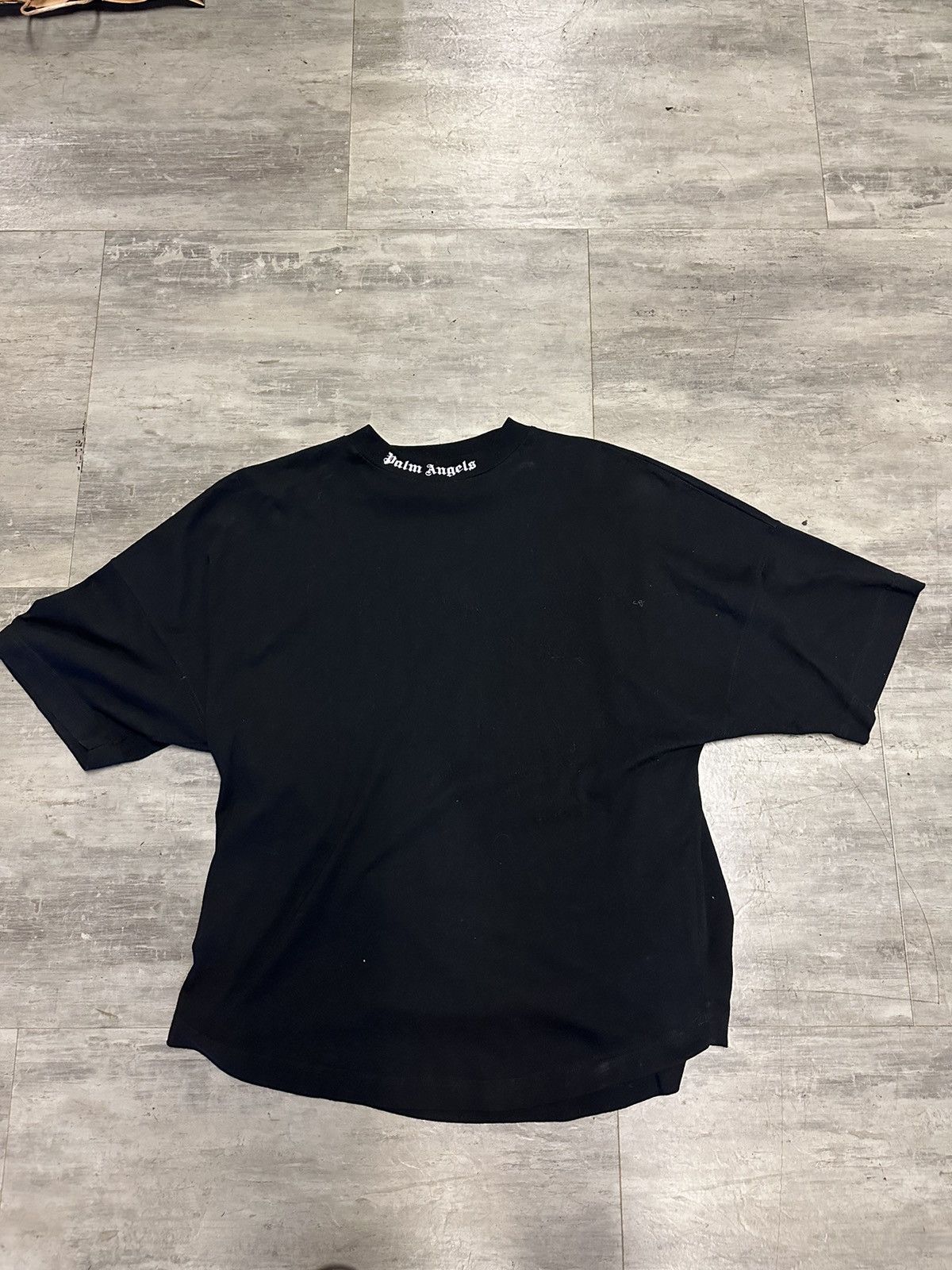 image of Palm Angels Logo T Shirt Pre Owned Size Small in Black, Men's