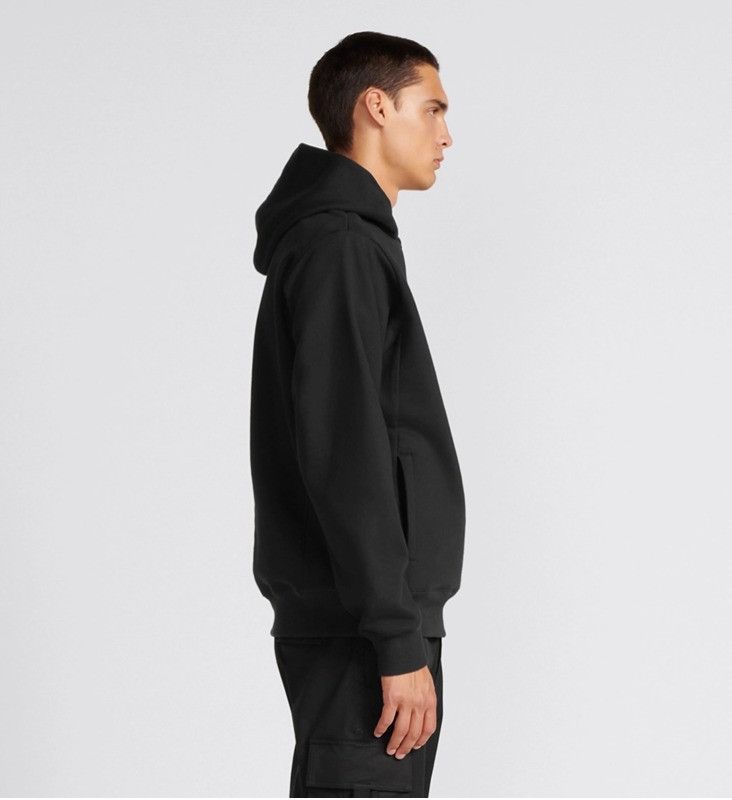 Dior o1w1db11024 Relaxed-Fit Hooded SweatShirt in Black Size US M / EU 48-50 / 2 - 5 Thumbnail