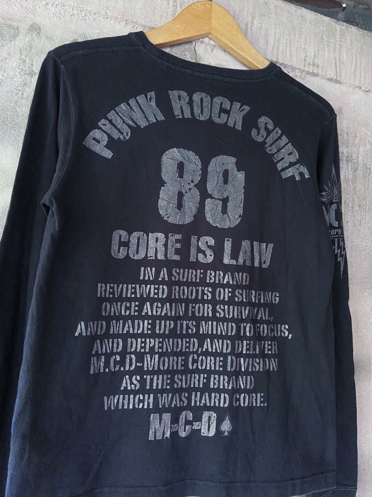 Beauty Beast PUNK ROCK SURF CORE IS LAW LONG SLEEVE Size US S / EU 44-46 / 1 - 14 Thumbnail