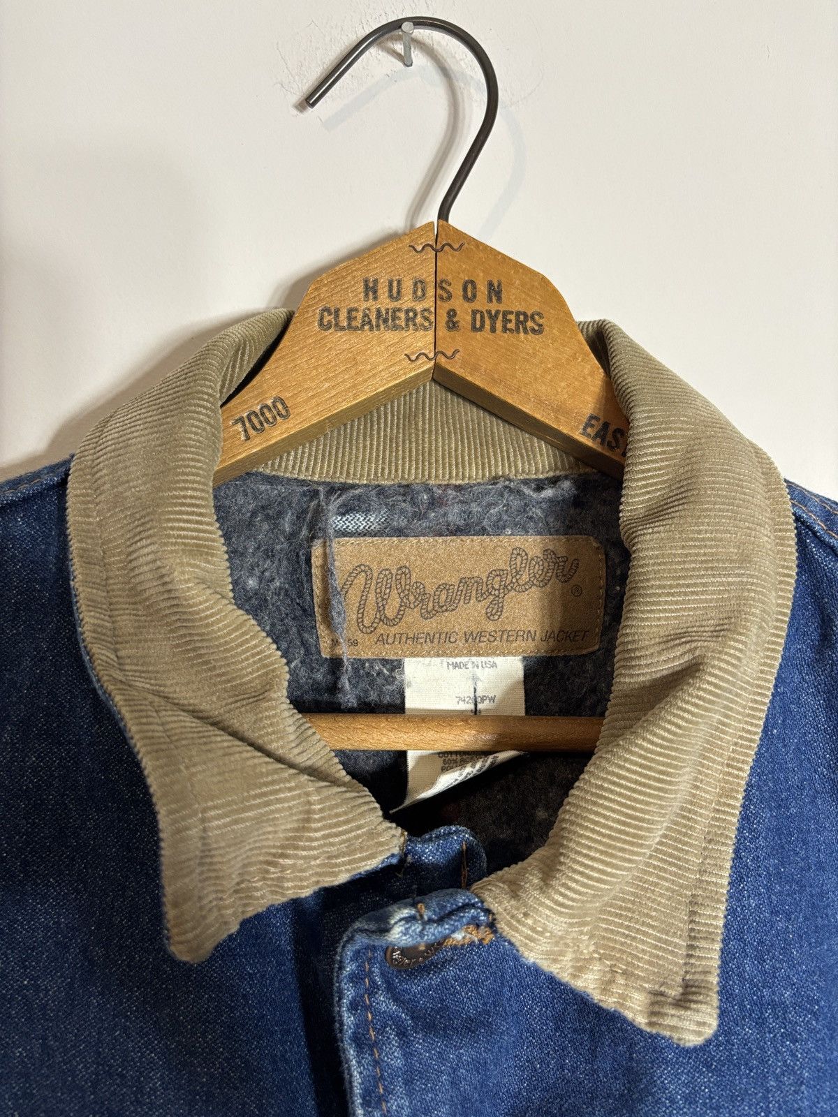 Wrangler Vtg Wrangler Western Blanket Lined Denim Jacket Size 44 USA Size US L / EU 52-54 / 3 - 2 Thumbnail
