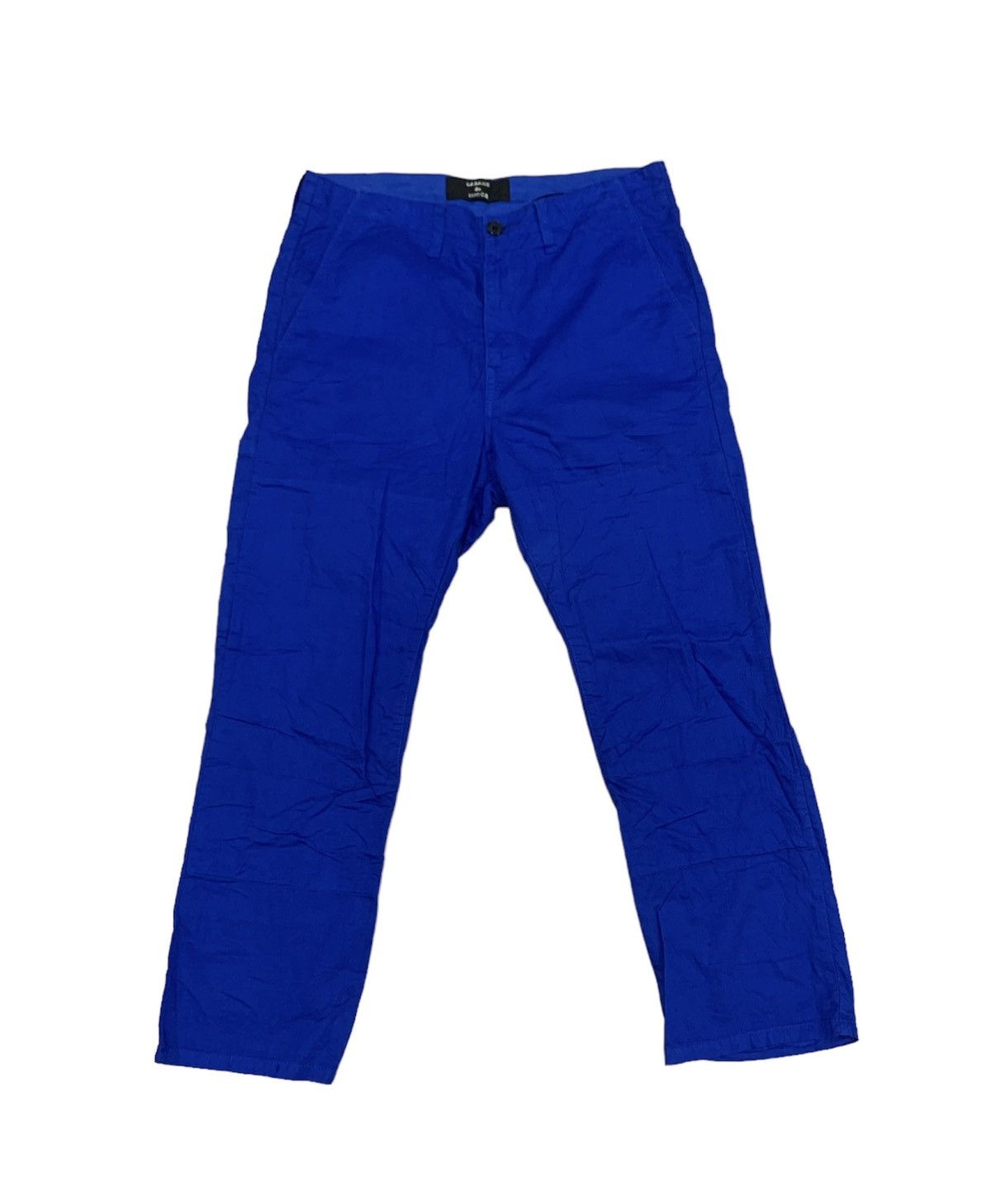 image of Cabane De Zucca Soft Cotton Pants in Blue, Men's (Size 28)