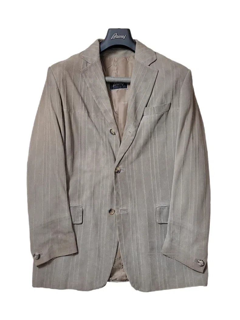 Brioni Brioni Suede leather handmade leather jacket Size US L / EU 52-54 / 3 - 1 Thumbnail