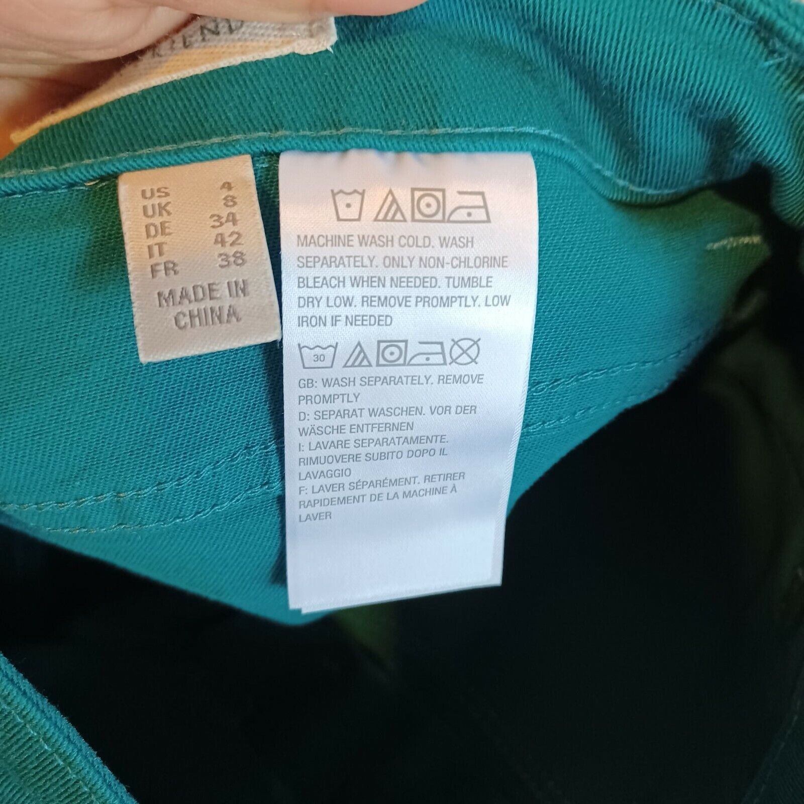 Gloria Vanderbilt Women Pant Sz 4 Logo By Lori Goldstein Stretch Twill Boyfrie Size 27" / US 4 / IT 40 - 6 Thumbnail