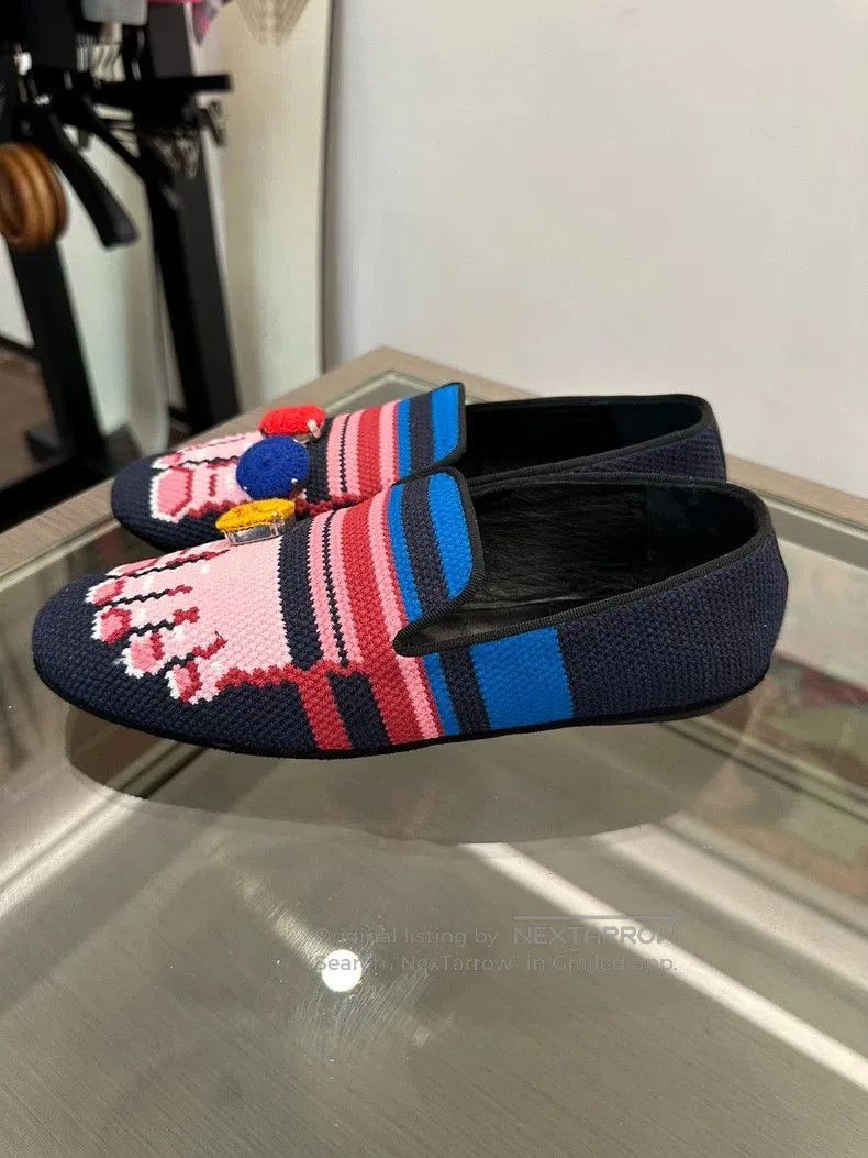 Loewe Loewe Embroidered Toe Women's Loafers. Size US 8 / IT 38 - 4 Thumbnail