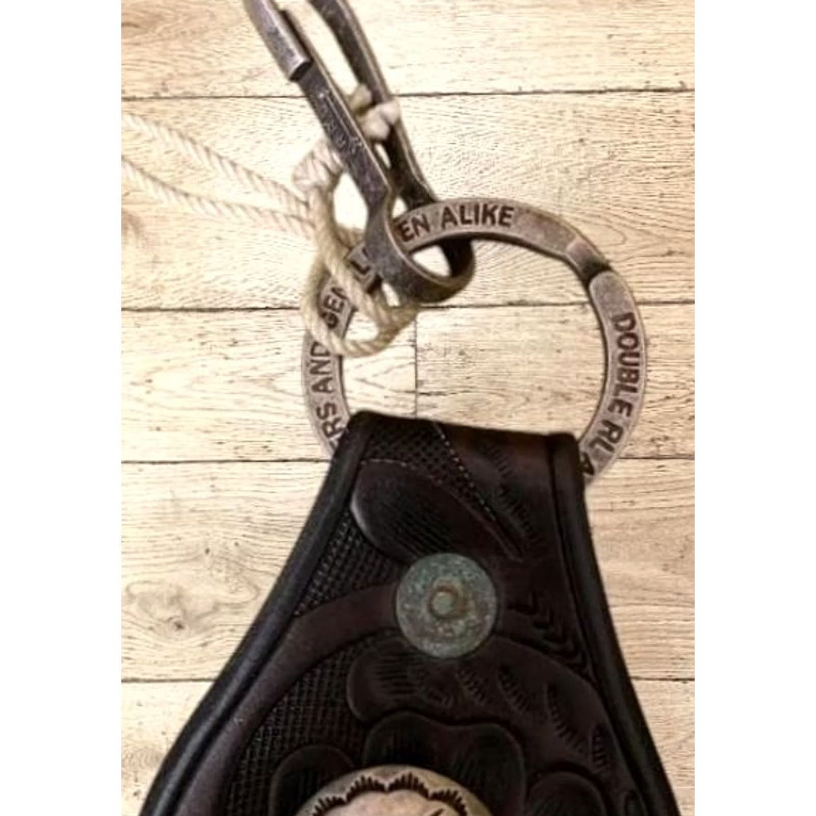 Ralph Lauren VINTAGE RRL Ralph Lauren Leather Key Ring Brown Concho Finished Size ONE SIZE - 3 Thumbnail