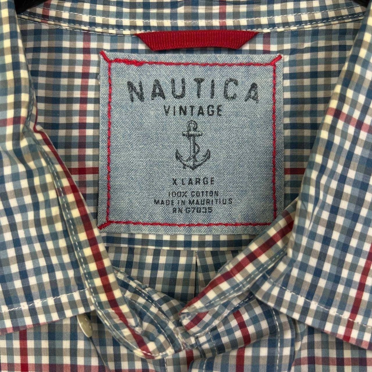 Nautica Vintage Nautica Button Down Shirt Men Plaid Cotton XL Size US XL / EU 56 / 4 - 2 Thumbnail