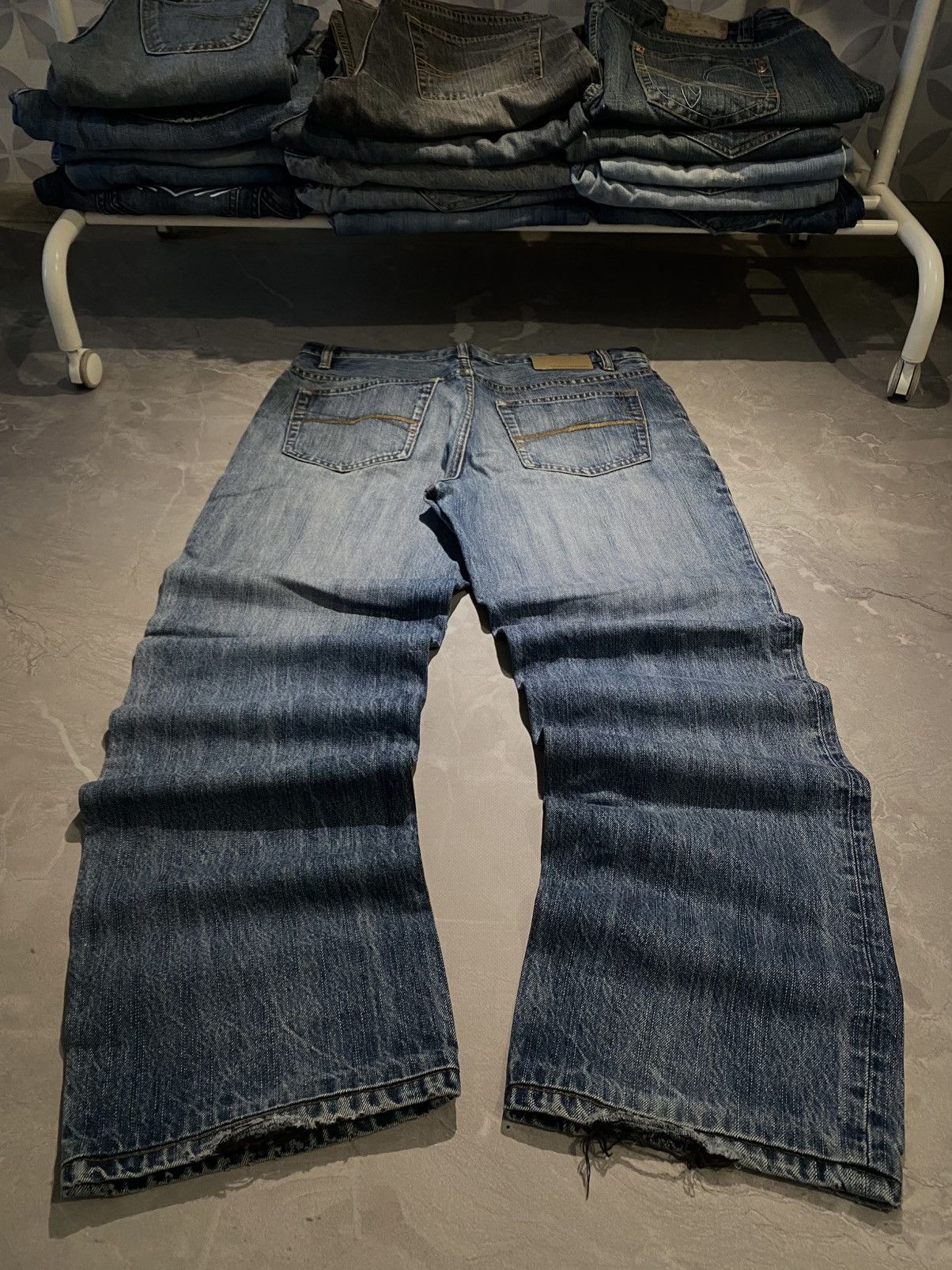 Lee grunge fade flare denim pants black Buckle Black Label Jeans 