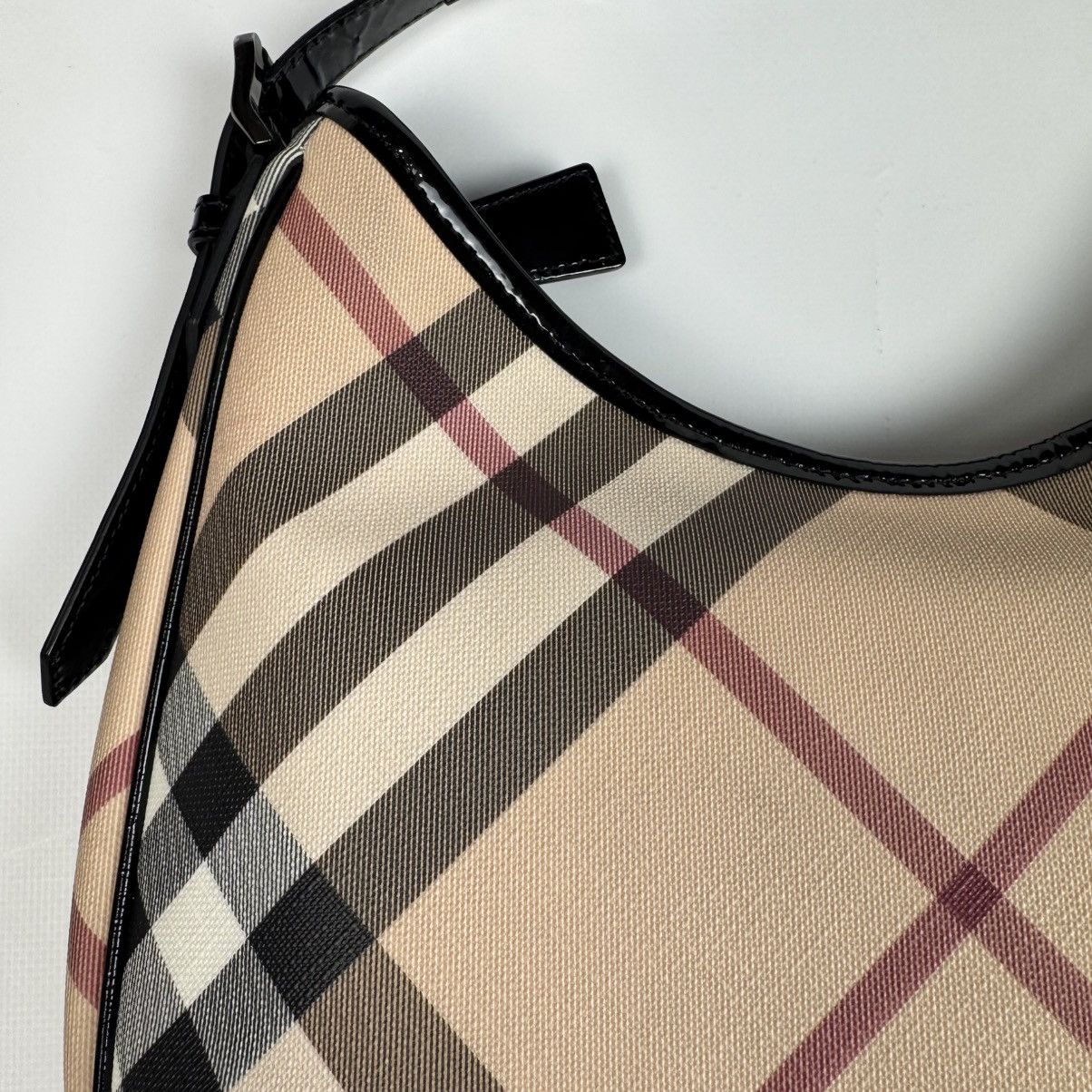 Burberry BURBERRY NOVA CHECK COATED CANVAS BARTON HOBO BAG BEIGE Size ONE SIZE - 19 Thumbnail