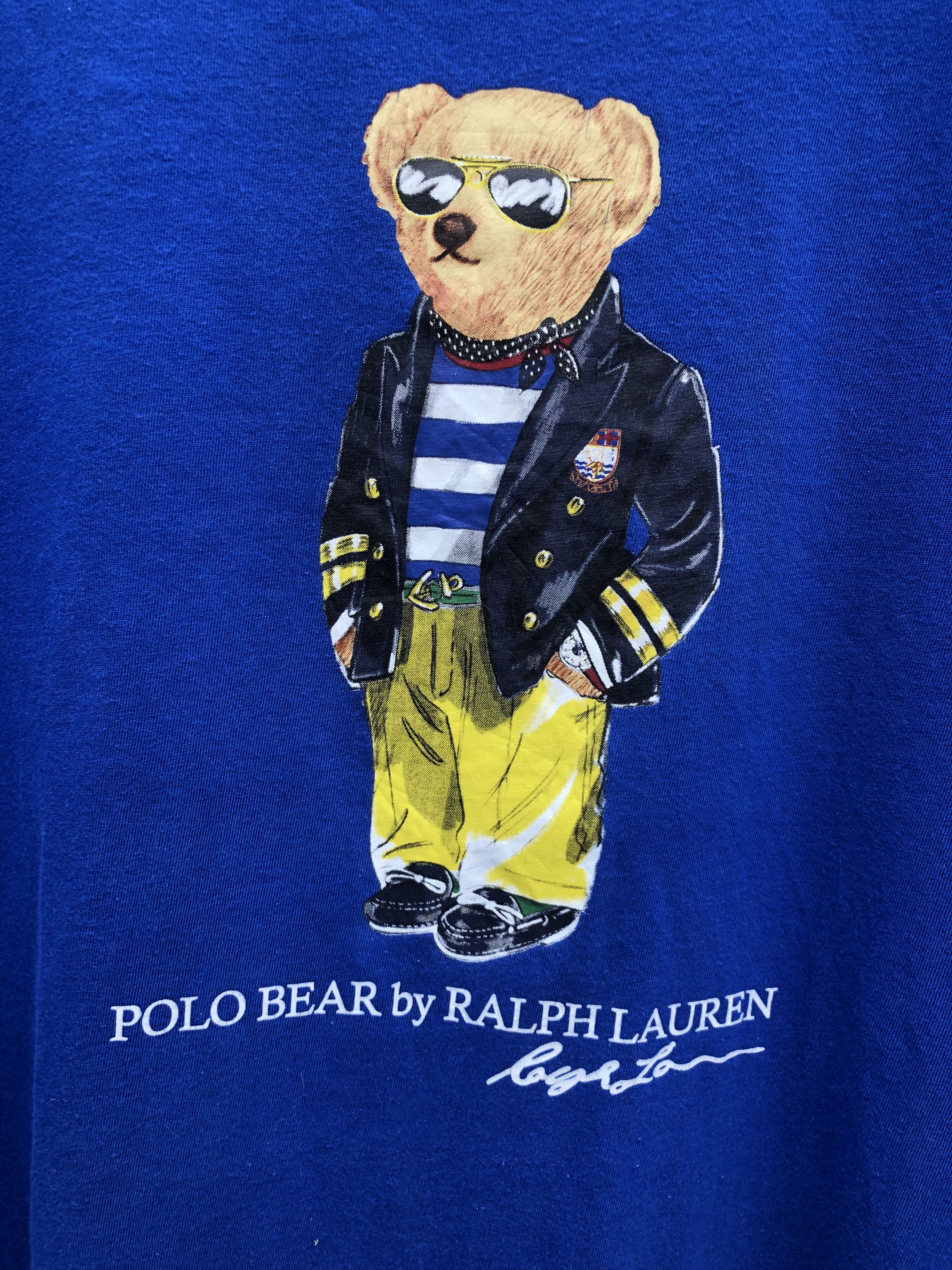 Polo Ralph Lauren × Ralph Lauren × Vintage Polo Bear by Ralph Lauren Tshirt Size US L / EU 52-54 / 3 - 4 Thumbnail