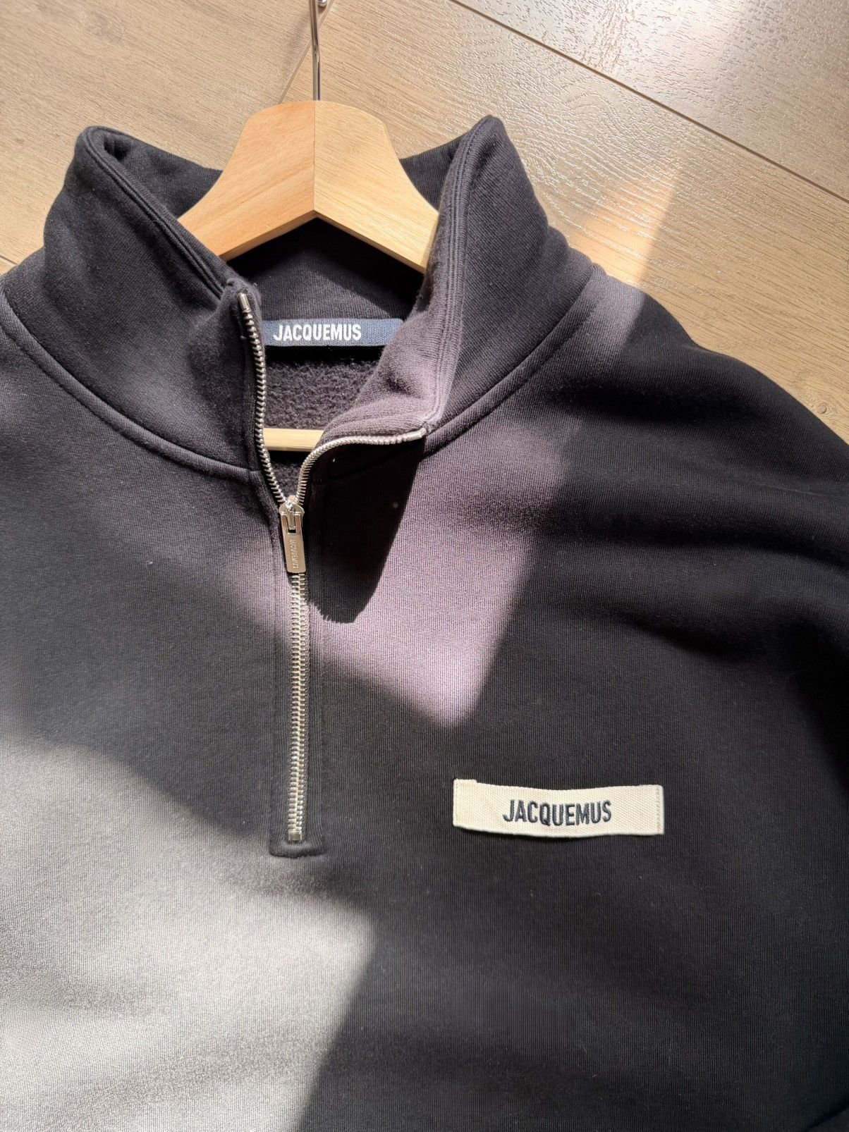 Jacquemus Jacquemus Quarter Zip Sweatshirt Size US XL / EU 56 / 4 - 2 Thumbnail
