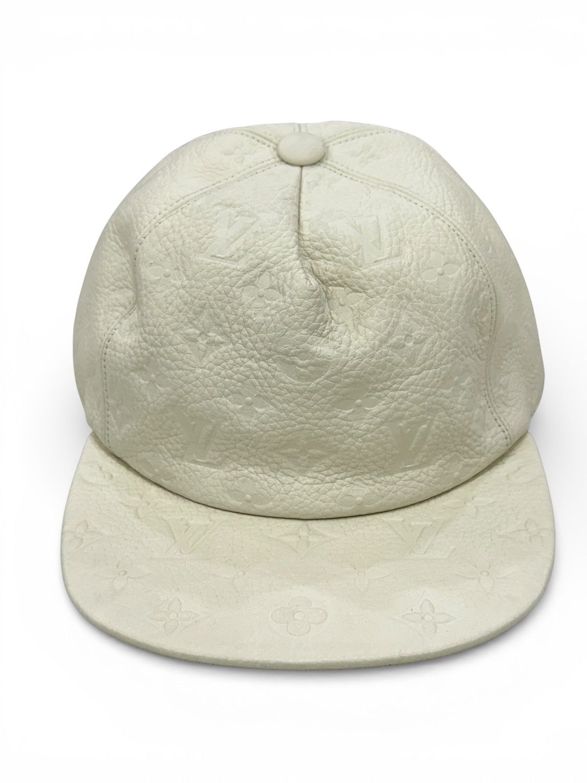 Louis Vuitton Louis Vuitton White Taurillon Monogram Hat Size ONE SIZE - 3 Thumbnail