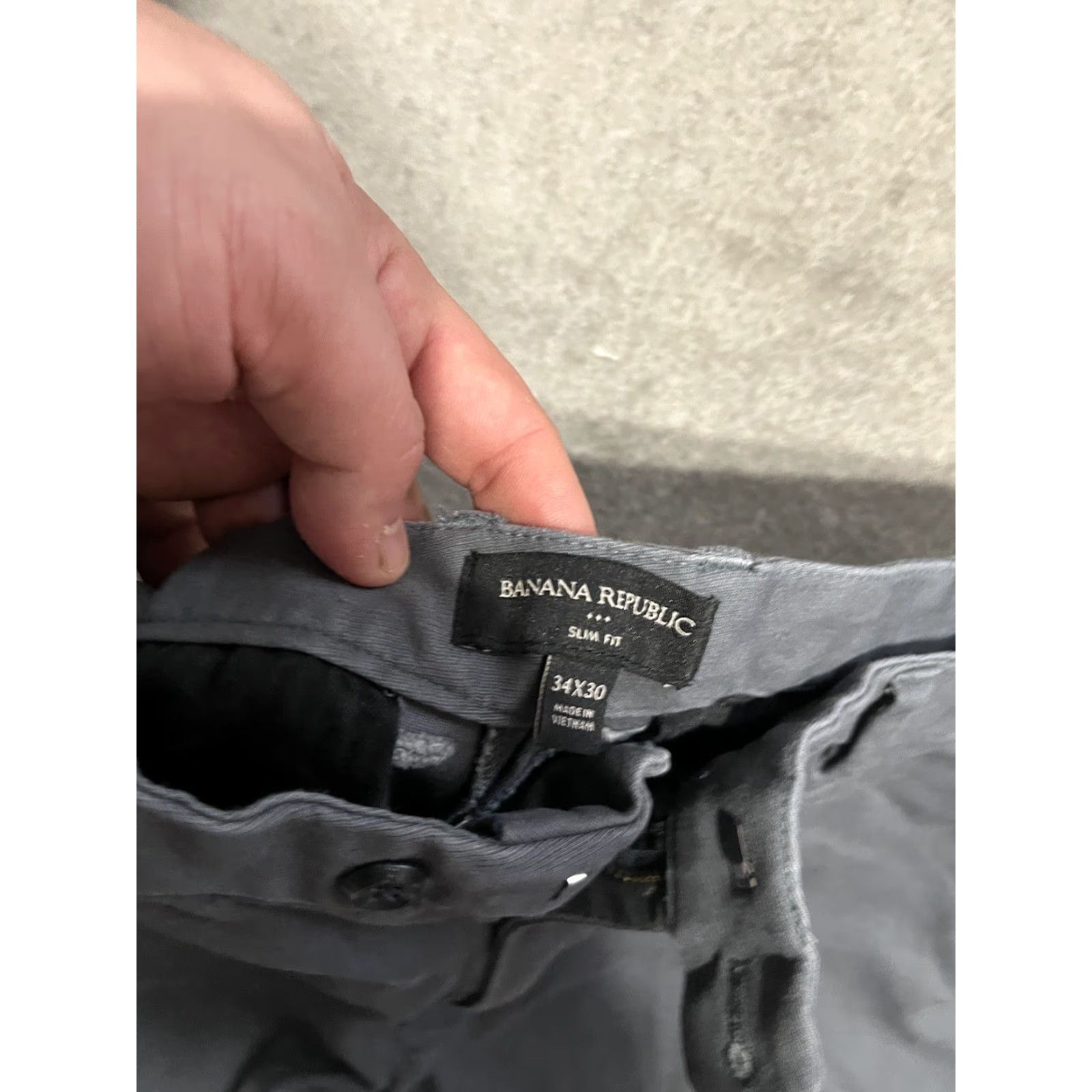 Banana Republic VINTAGE Banana Republic Mens Pants Slim Chino Cotton Blend Gray 34x25 Regular Waist 34 Inseam 25 Mens Size US 34 / EU 50 - 5 Thumbnail