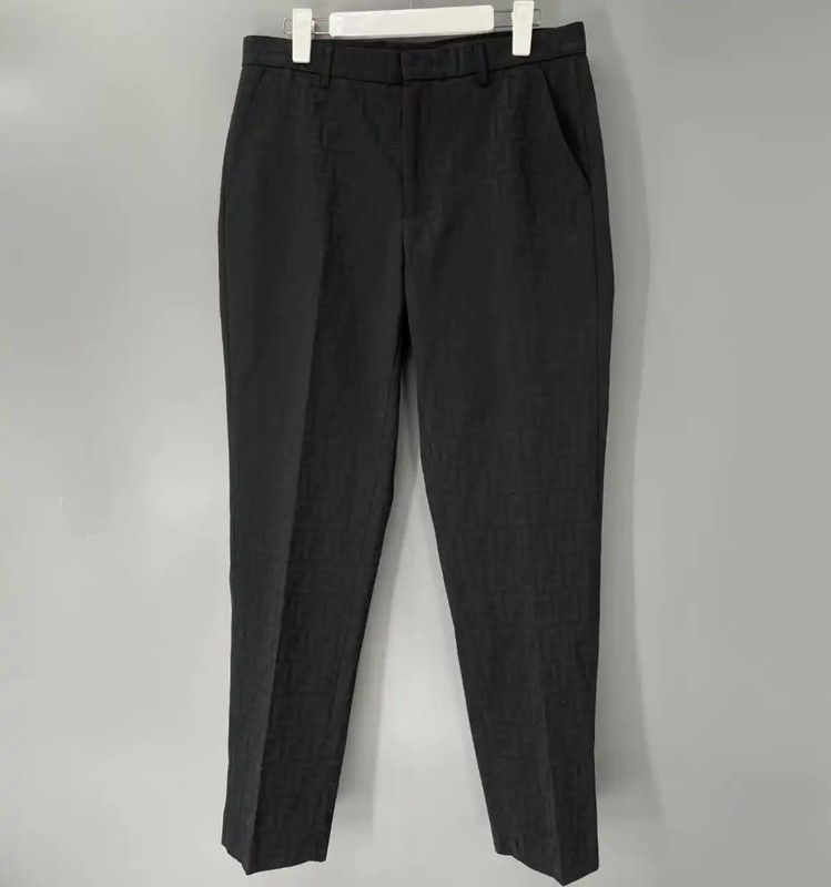 Fendi Fendi Casual Pants in Black Polyester 0089 Size US 31 - 1 Thumbnail
