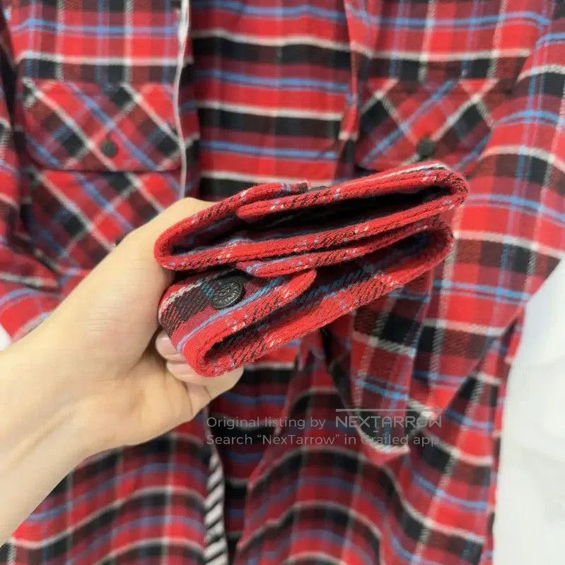 Off-White Off-White Red Check Long Sleeve Shirt . Size US M / EU 48-50 / 2 - 9 Thumbnail