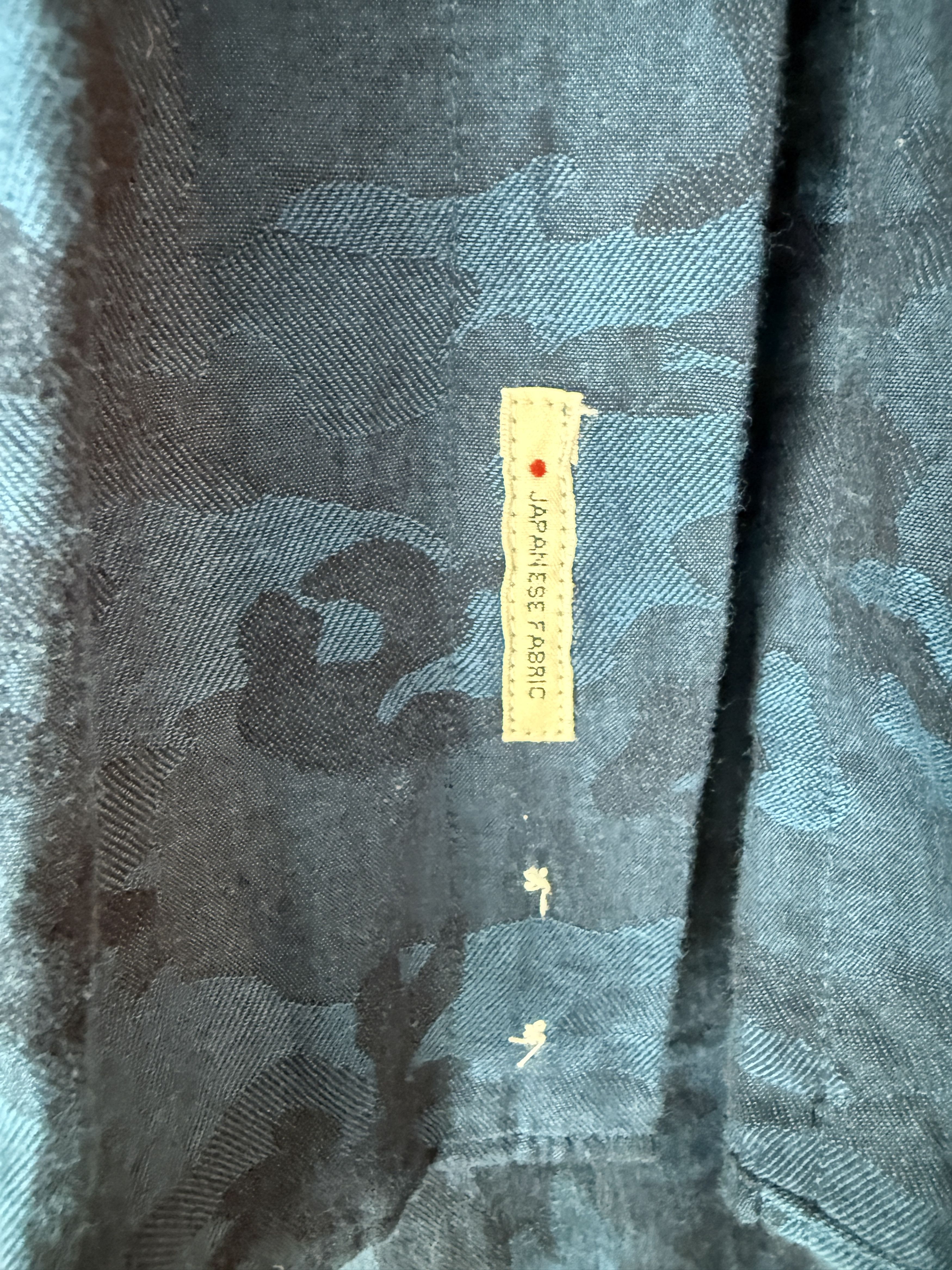 Bellerose Bellerose Camouflage Print Shirt (Blue, L/S) Size US L / EU 52-54 / 3 - 4 Thumbnail