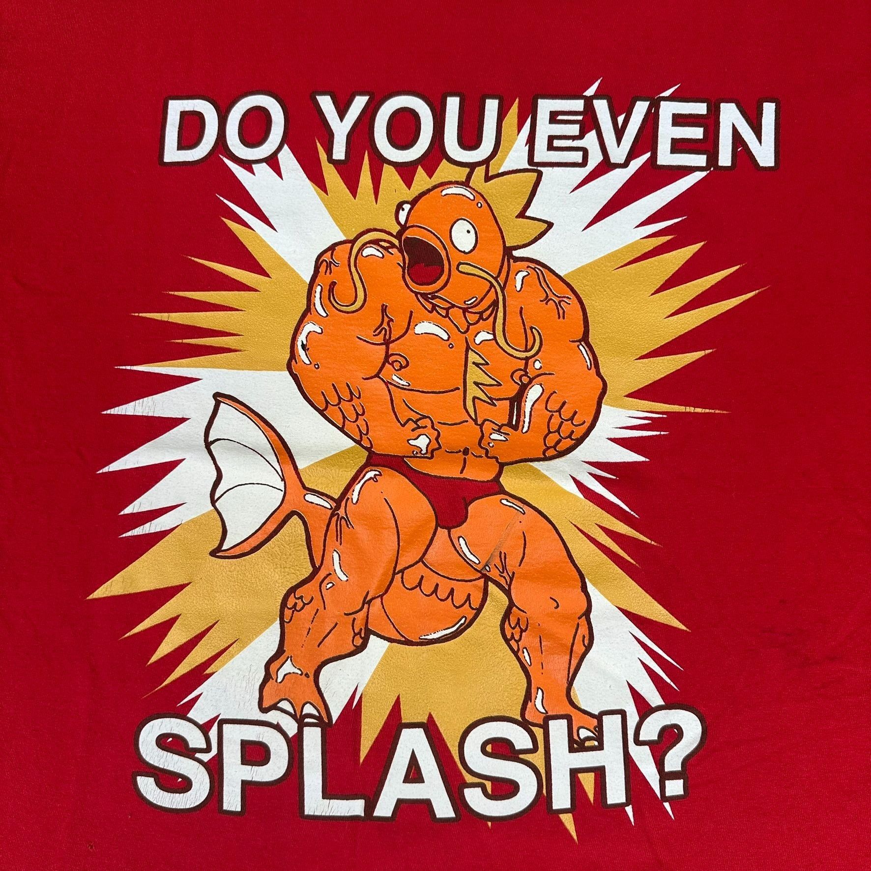 Pokemon Vintage Y2K Pokemon Magikarp Do You Even Splash T-Shirt Body Size US L / EU 52-54 / 3 - 2 Thumbnail