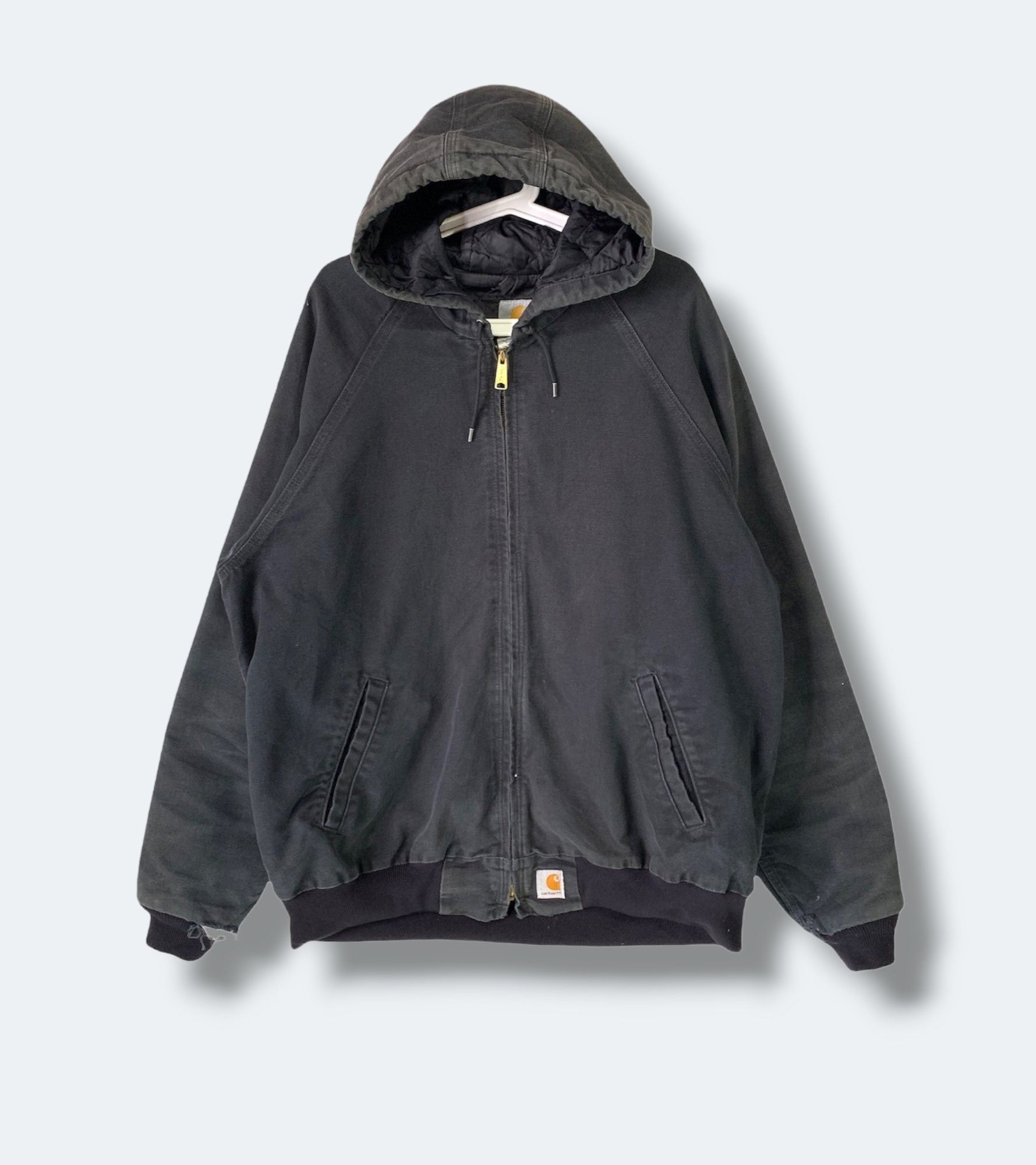 Sun Faded Black Carhartt Jacket | Grailed