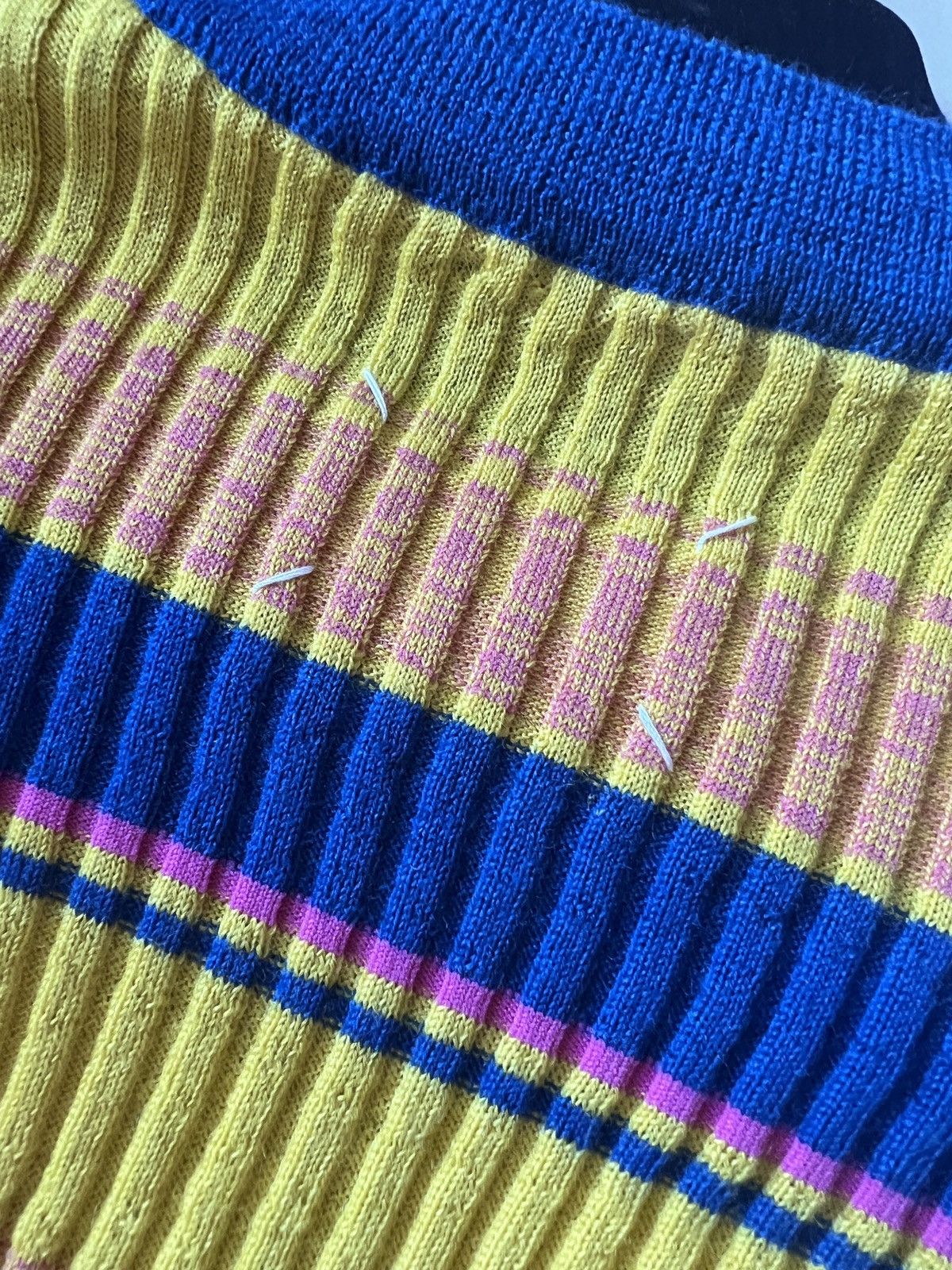 Maison Margiela 🌈 Maison Margiela four stitches color stripped knit top Size M / US 6-8 / IT 42-44 - 2 Thumbnail