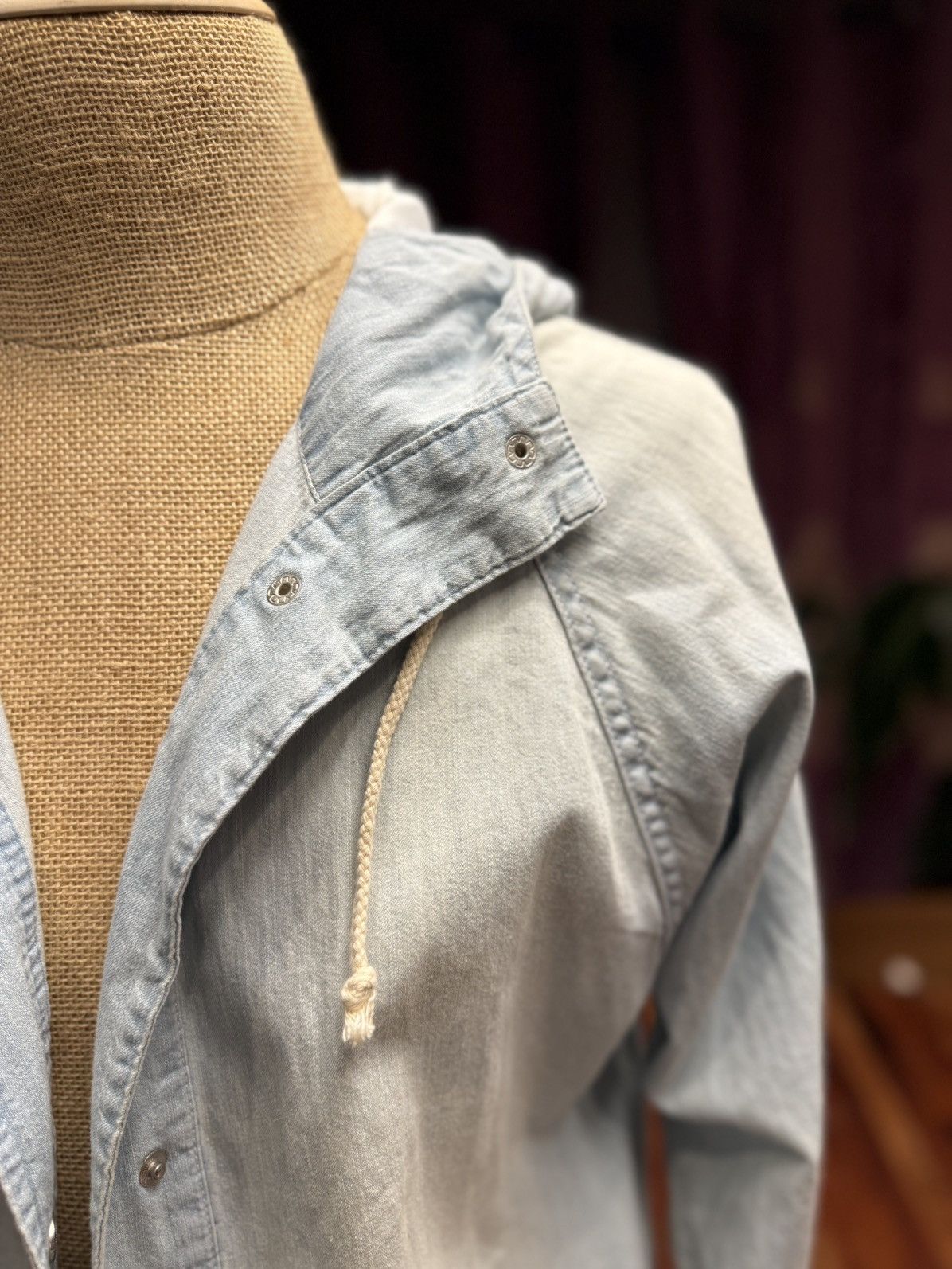 Other Lightweight Denim Hooded Jacket – Effortless Everyday Style Size US M / EU 48-50 / 2 - 4 Thumbnail