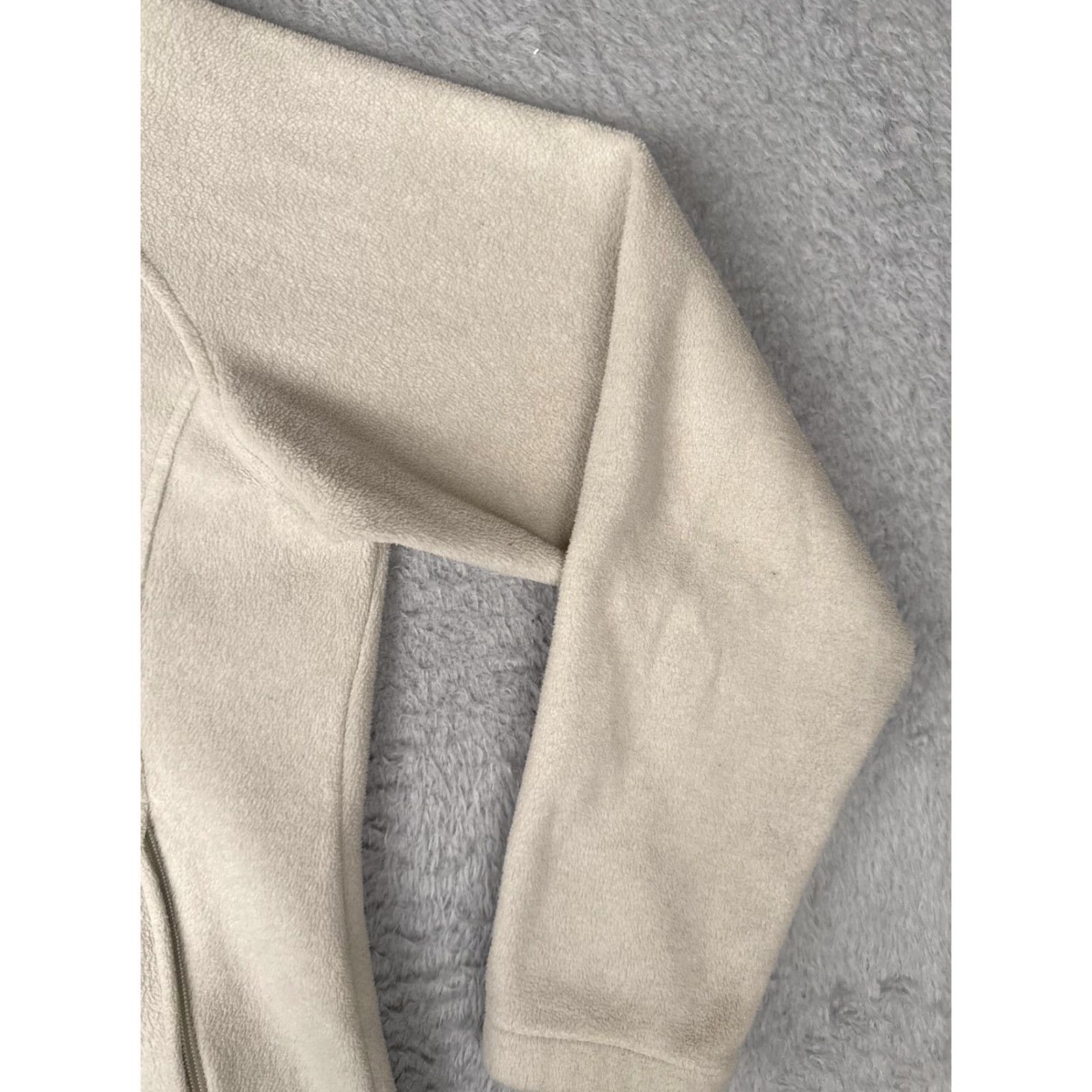 Vintage Columbia Womens Jacket Fleece Full Zip Outdoor Winter All Seasons White Long Sleeve Zip Pockets Regular Logo Mock Neck Historical Outdoor Theme 90s? Size L / US 10 / IT 46 - 5 Thumbnail