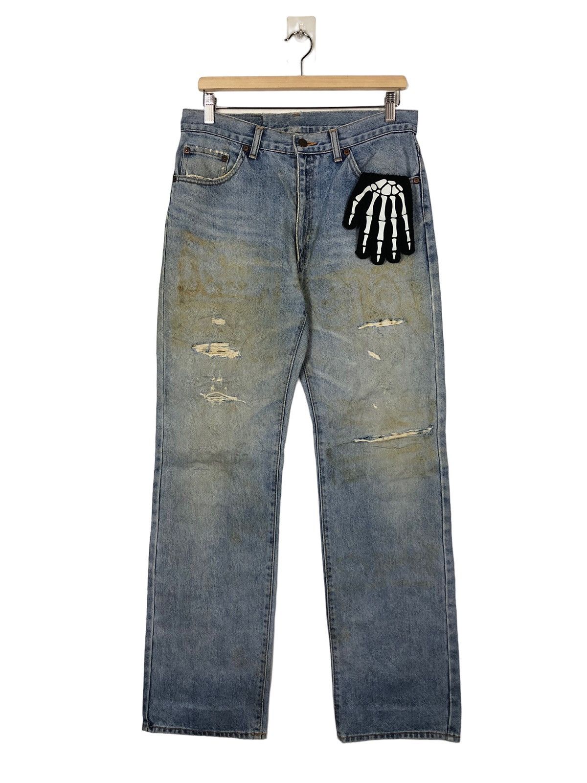 Japanese Brand 🔥90’s Vintage Distressed Denim GL Heart Japan Sugar Cane Size US 32 / EU 48 - 1 Thumbnail