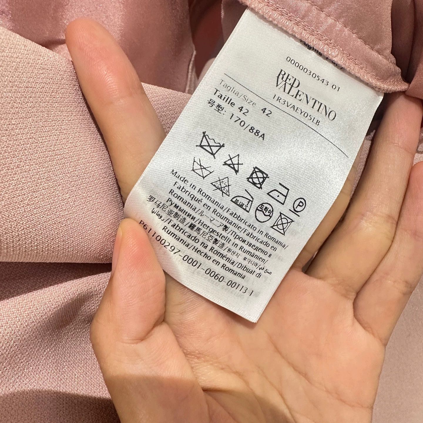 Valentino Valentino apr569 Pink Bow V-neck Dress Women's 42 Size M / US 6-8 / IT 42-44 - 3 Thumbnail