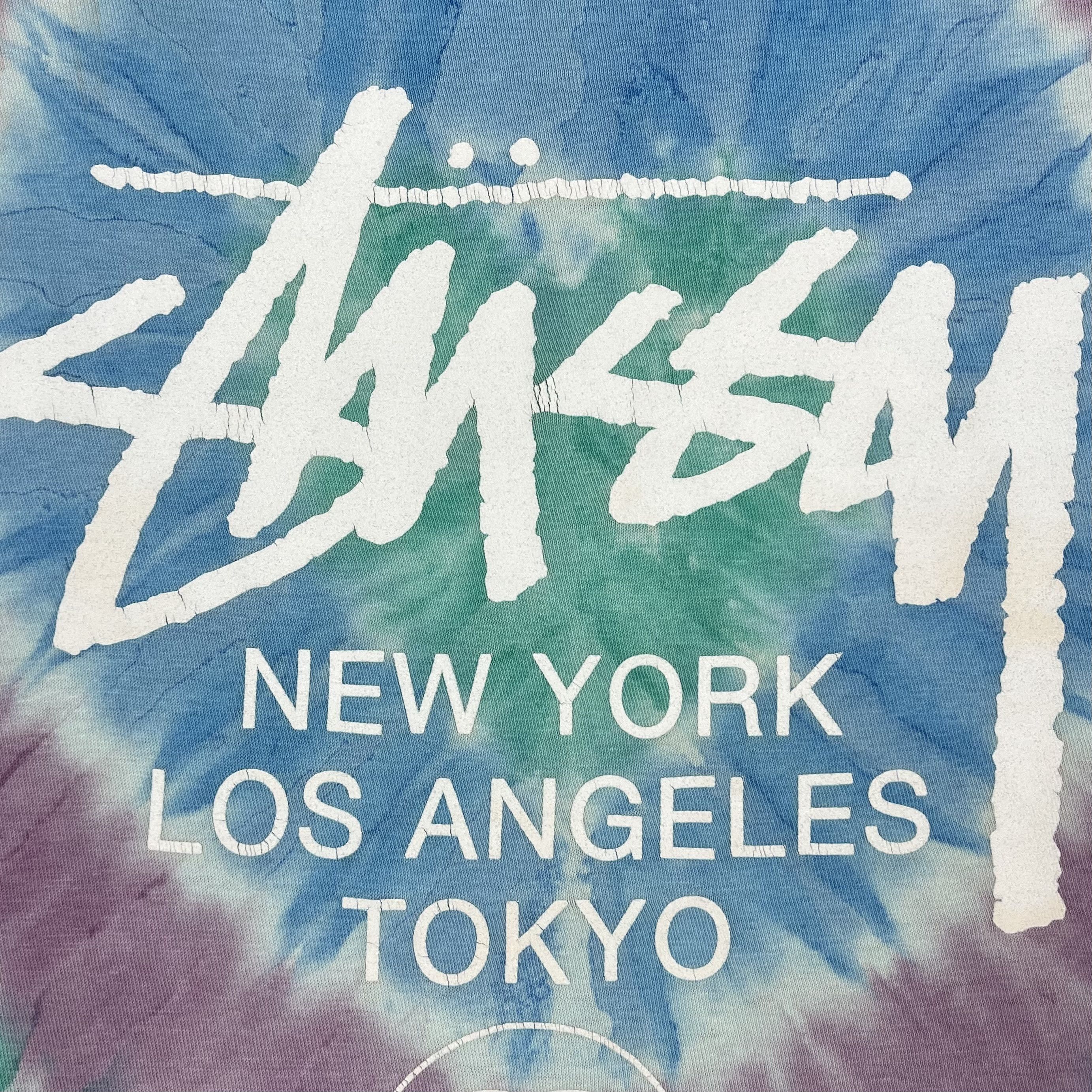 Stussy Vintage Stussy World Tour Big Logo Tie-Dye T Shirt 00’s Size US M / EU 48-50 / 2 - 11 Thumbnail