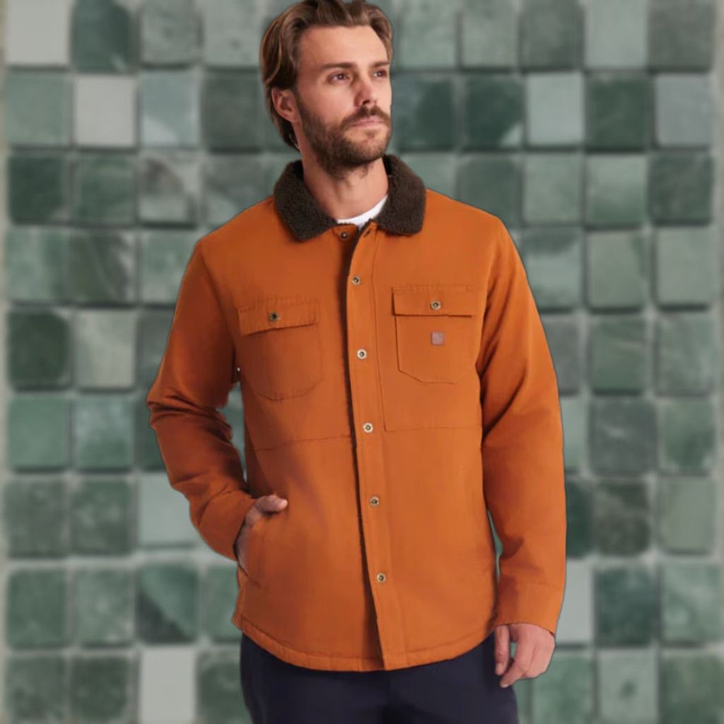 Roark Roark Hebrides Jacket Medium M Brown Cotton Blend Lined High Pile Fleece Snap Buttons NWT Mens Military Jacket Pockets Winter Fall Spring Size US M / EU 48-50 / 2 - 1 Thumbnail
