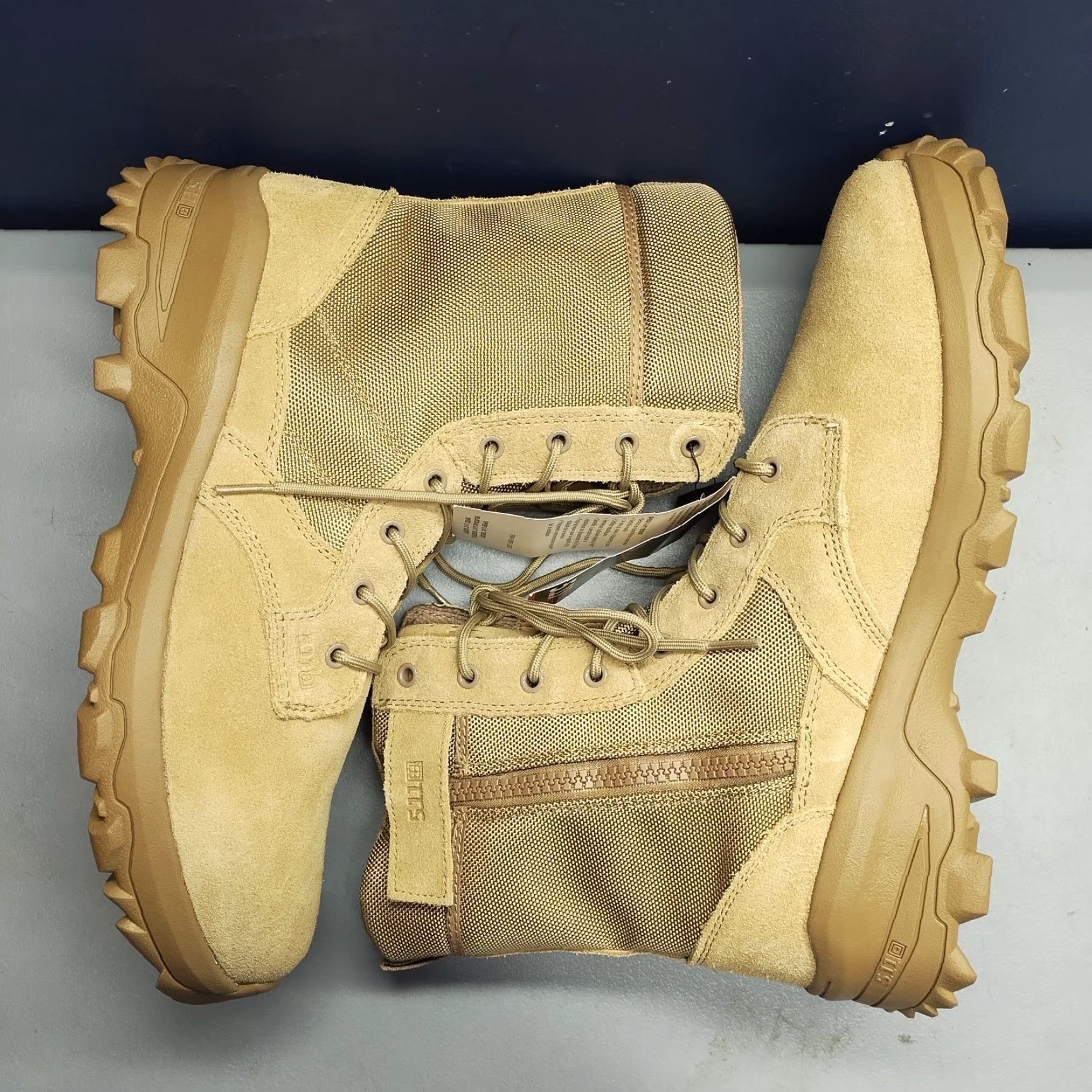 Vintage 5.11 Tactical Speed 3.0 Boots Mens 14 Coyote Brown Lace Up Slip Resistant Mid-Calf Size US 13 / EU 46 - 2 Thumbnail